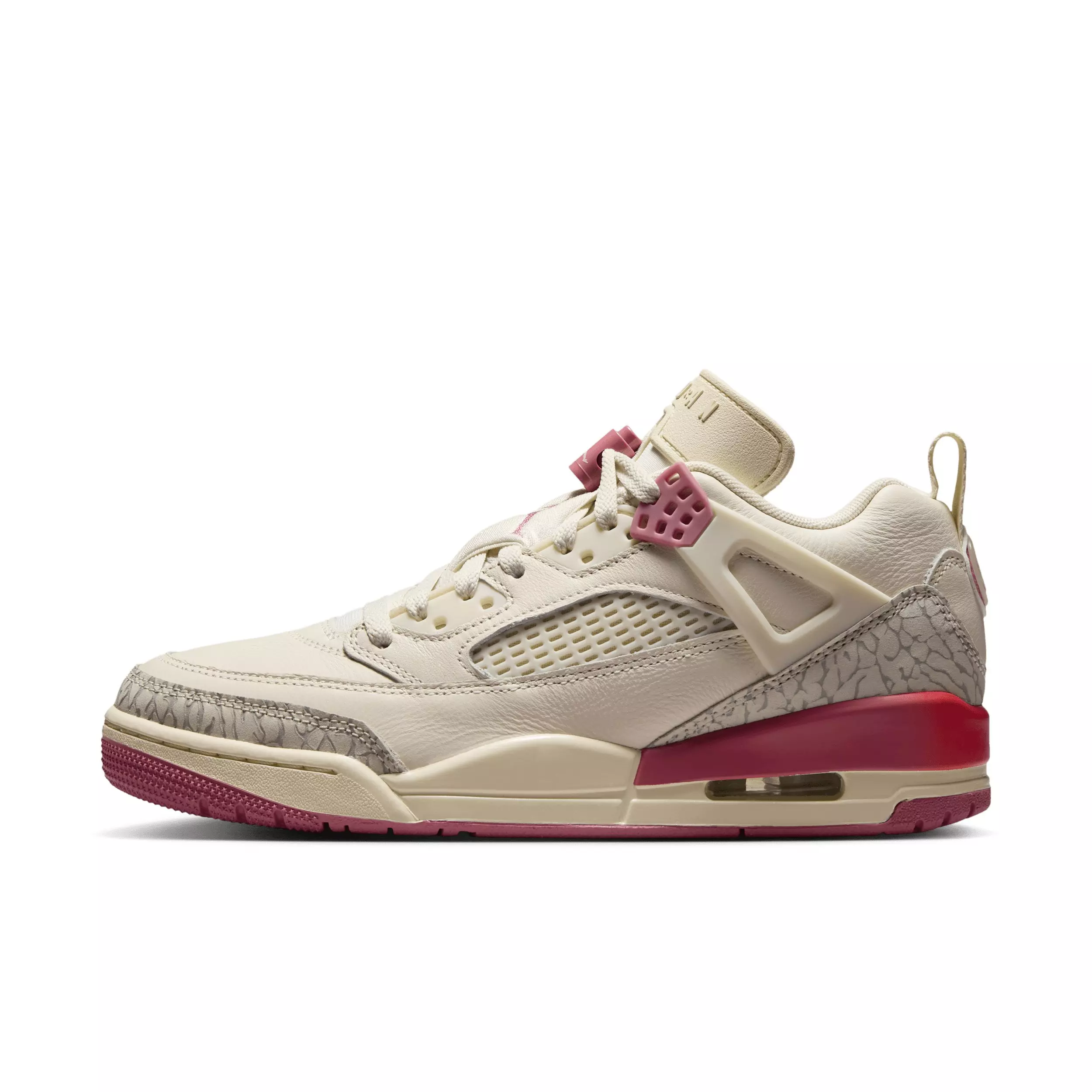 Jordan Spizike Low "Pale Ivory/Track Red/Coconut Milk/Desert Berry" Women's Shoe - IVORY/RED/MILK/BERRY