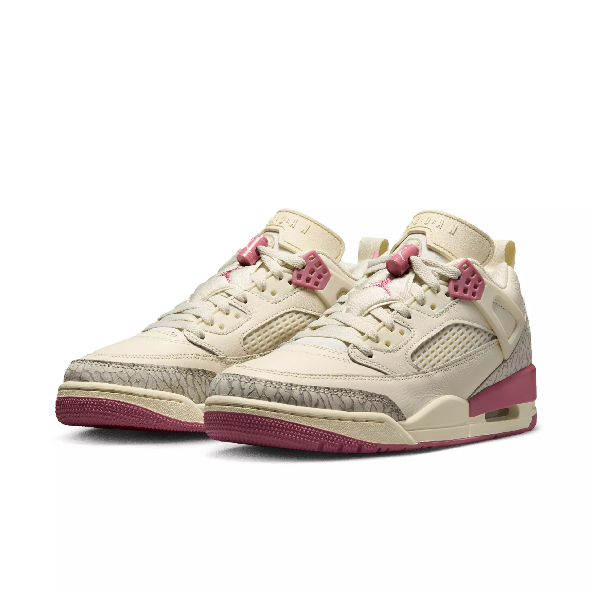 Jordan Spizike Low "Pale Ivory/Track Red/Coconut Milk/Desert Berry" Women's Shoe - IVORY/RED/MILK/BERRY