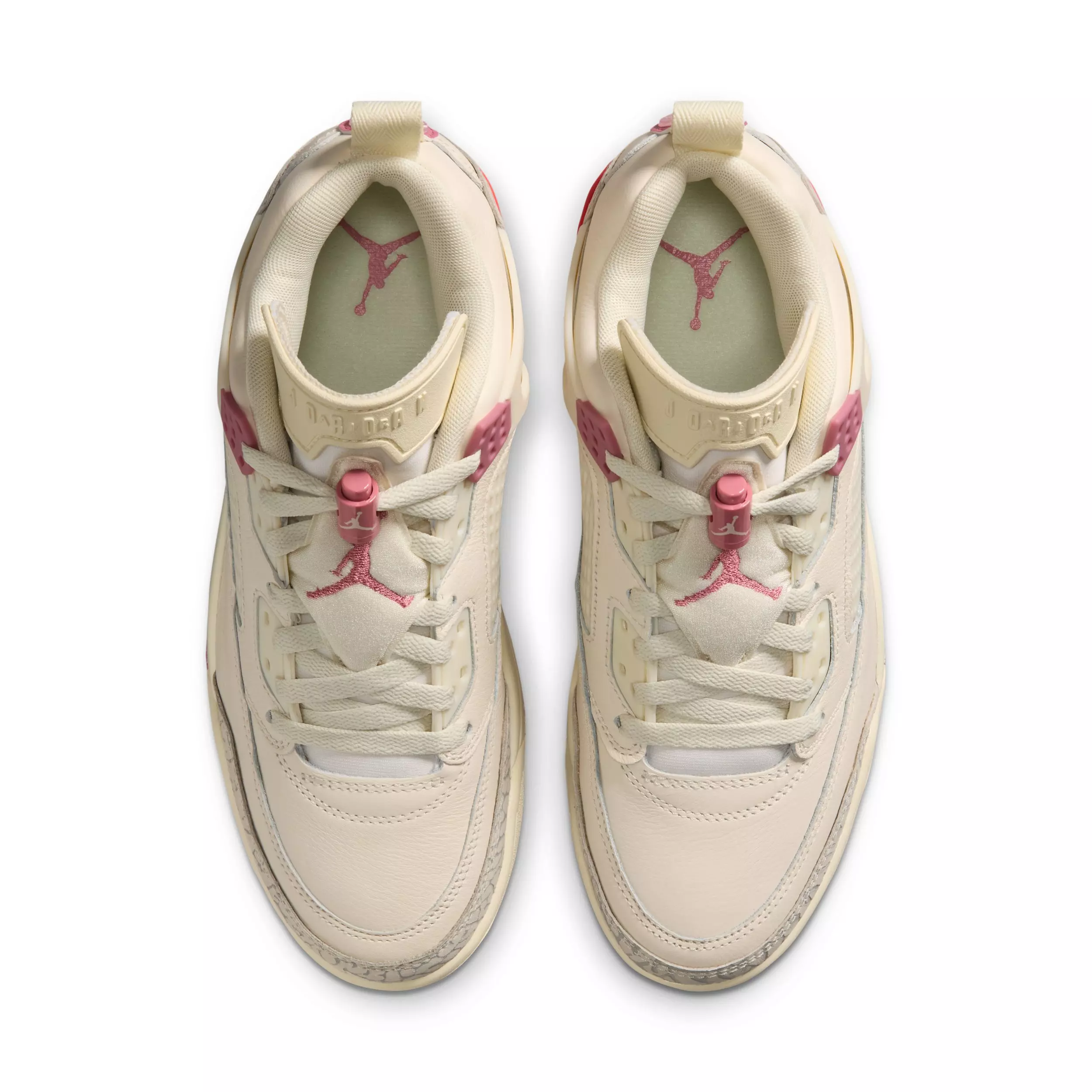 Jordan Spizike Low "Pale Ivory/Track Red/Coconut Milk/Desert Berry" Women's Shoe - IVORY/RED/MILK/BERRY