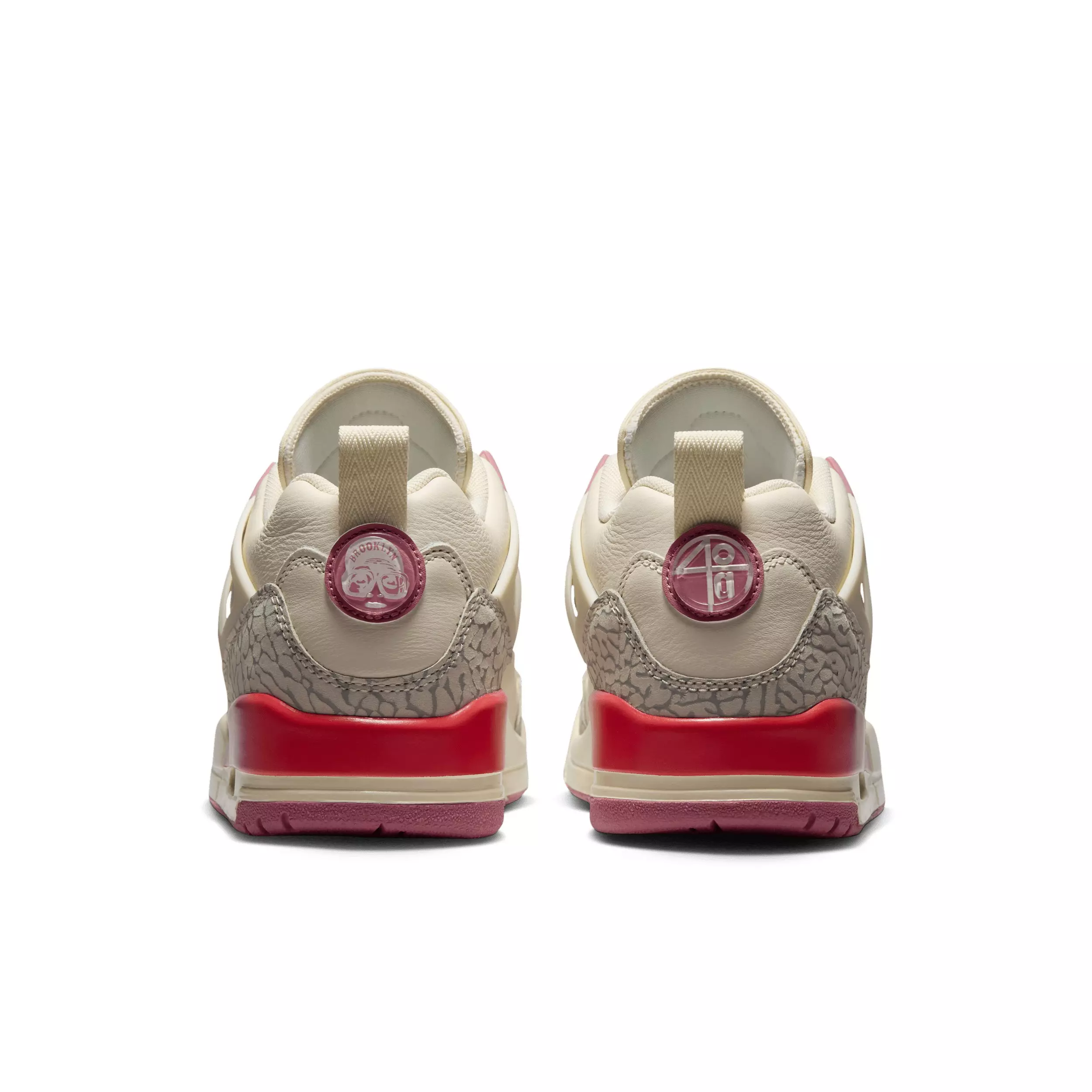Jordan Spizike Low "Pale Ivory/Track Red/Coconut Milk/Desert Berry" Women's Shoe - IVORY/RED/MILK/BERRY