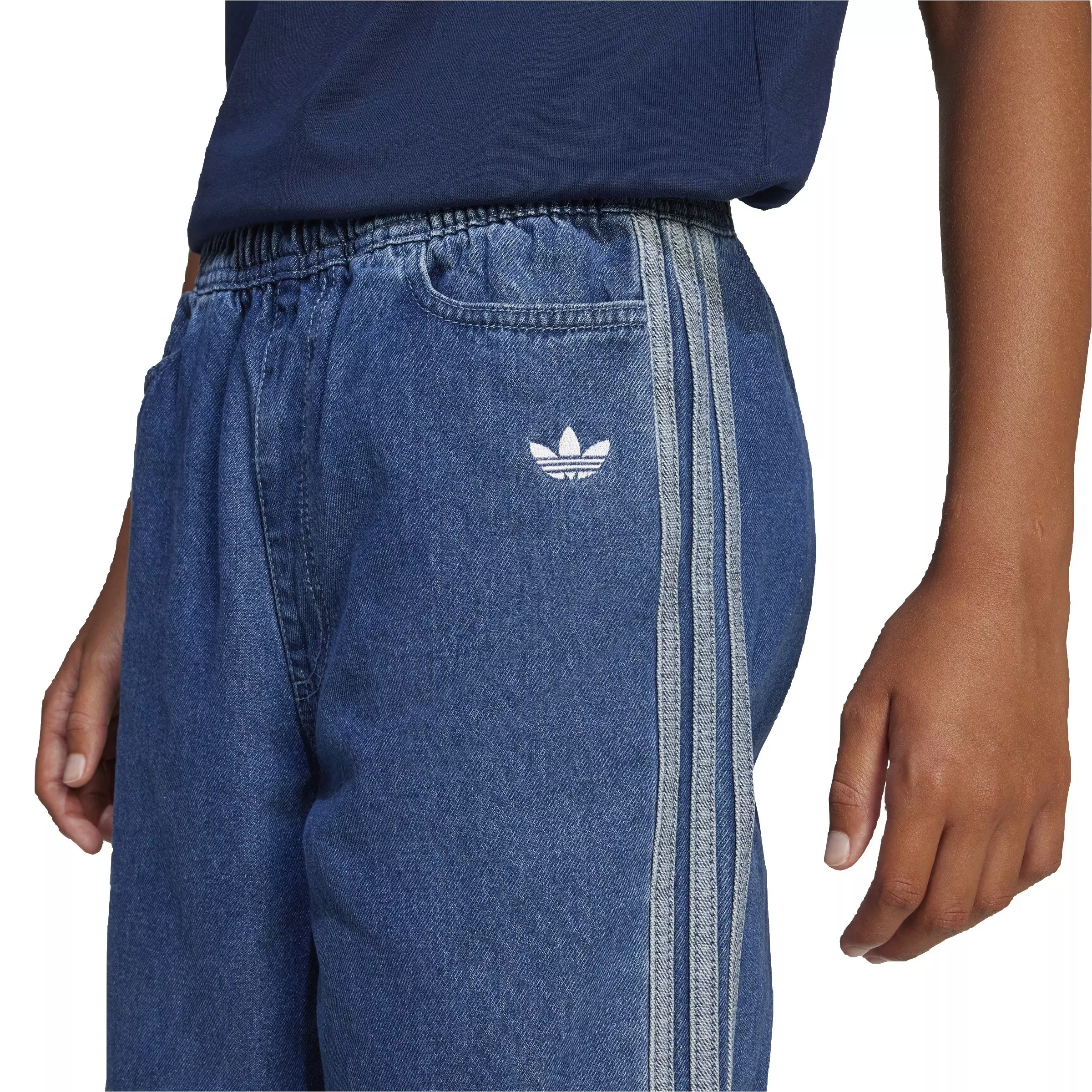 adidas Originals Big Kids' Joggers -Medium Blue Denim - BLUE