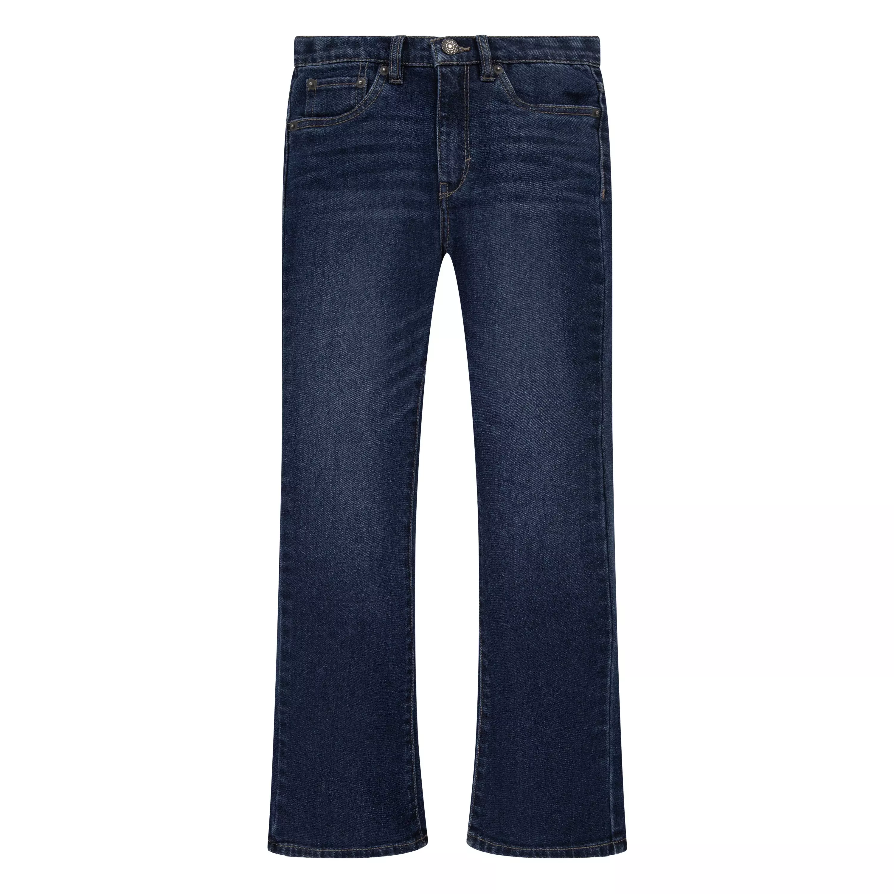 Levi's Big Girls' 726 High Rise Flare Navy Wash Denim Jeans - NAVY