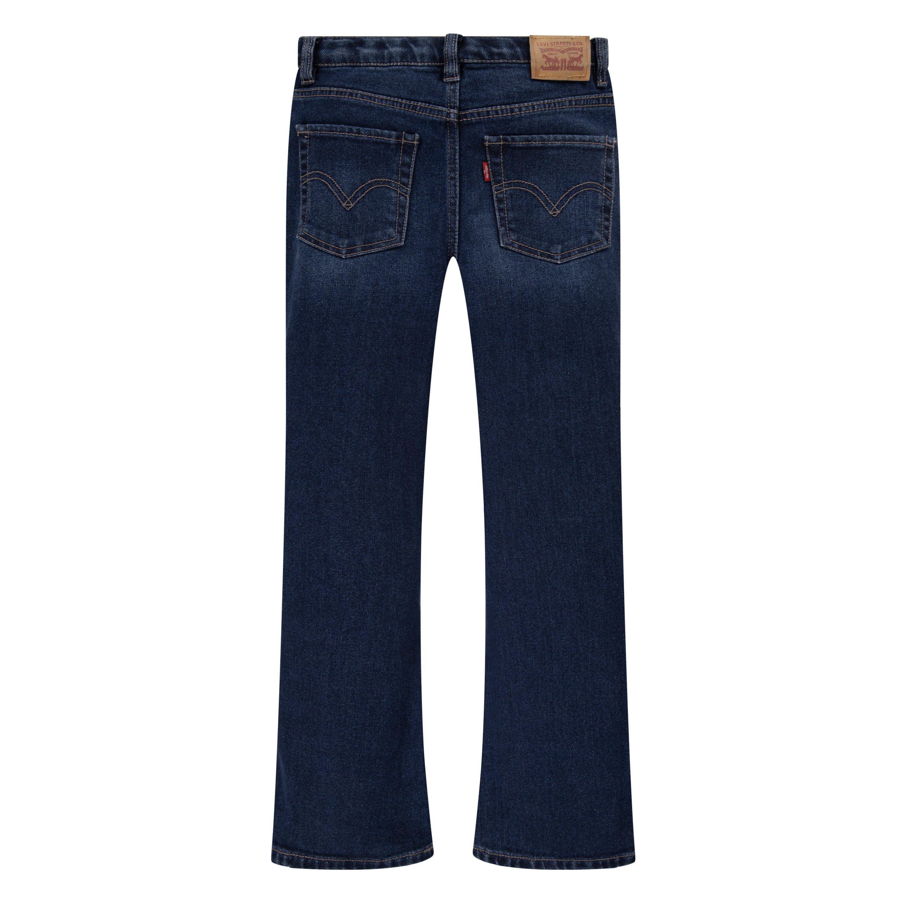 Levi's Big Girls' 726 High Rise Flare Navy Wash Denim Jeans - NAVY Thumbnail View 2