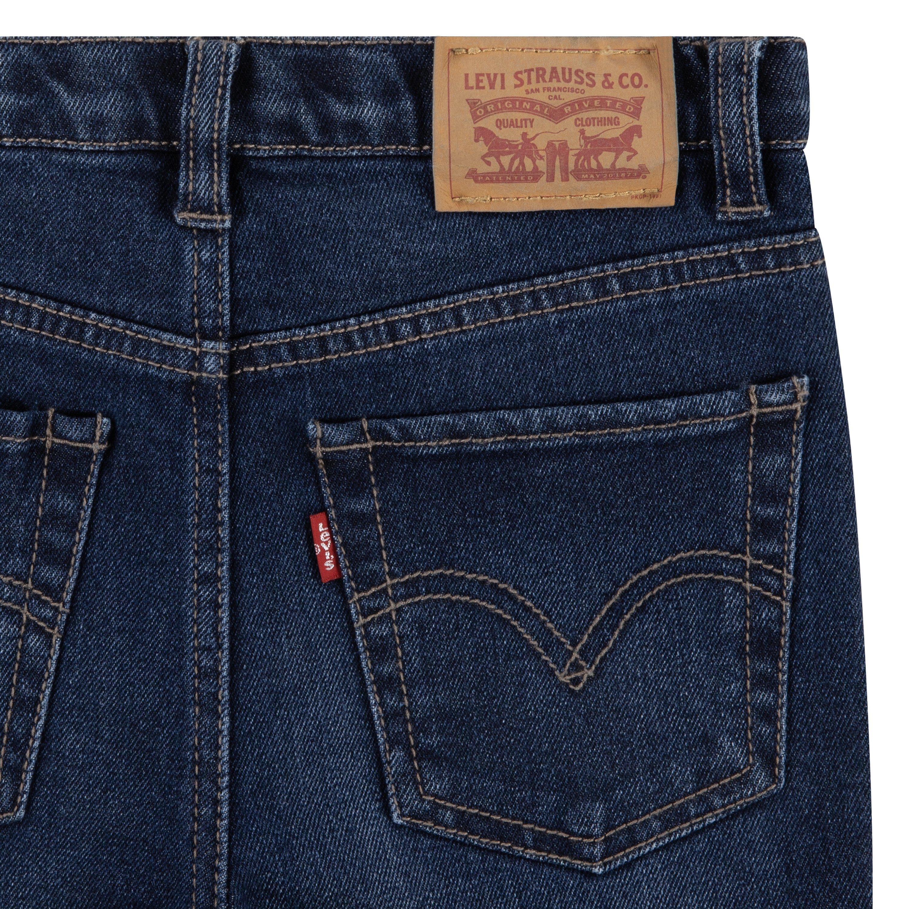 Levi's Big Girls' 726 High Rise Flare Navy Wash Denim Jeans - NAVY Thumbnail View 5