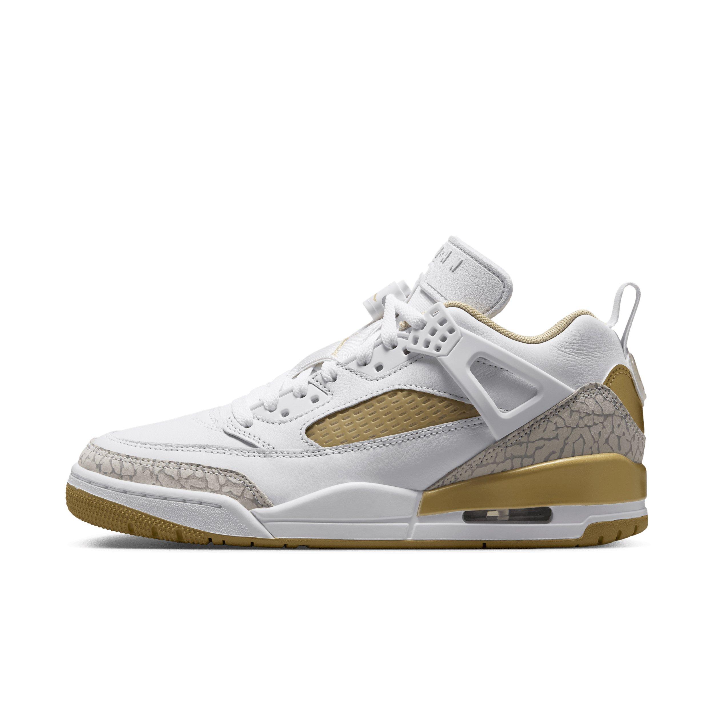 Jordan Spizike Low "White/Neutral Grey/Team Gold/Metallic Gold" Women's Shoe - WHITE/GREY/GOLD/GOLD Thumbnail View 2