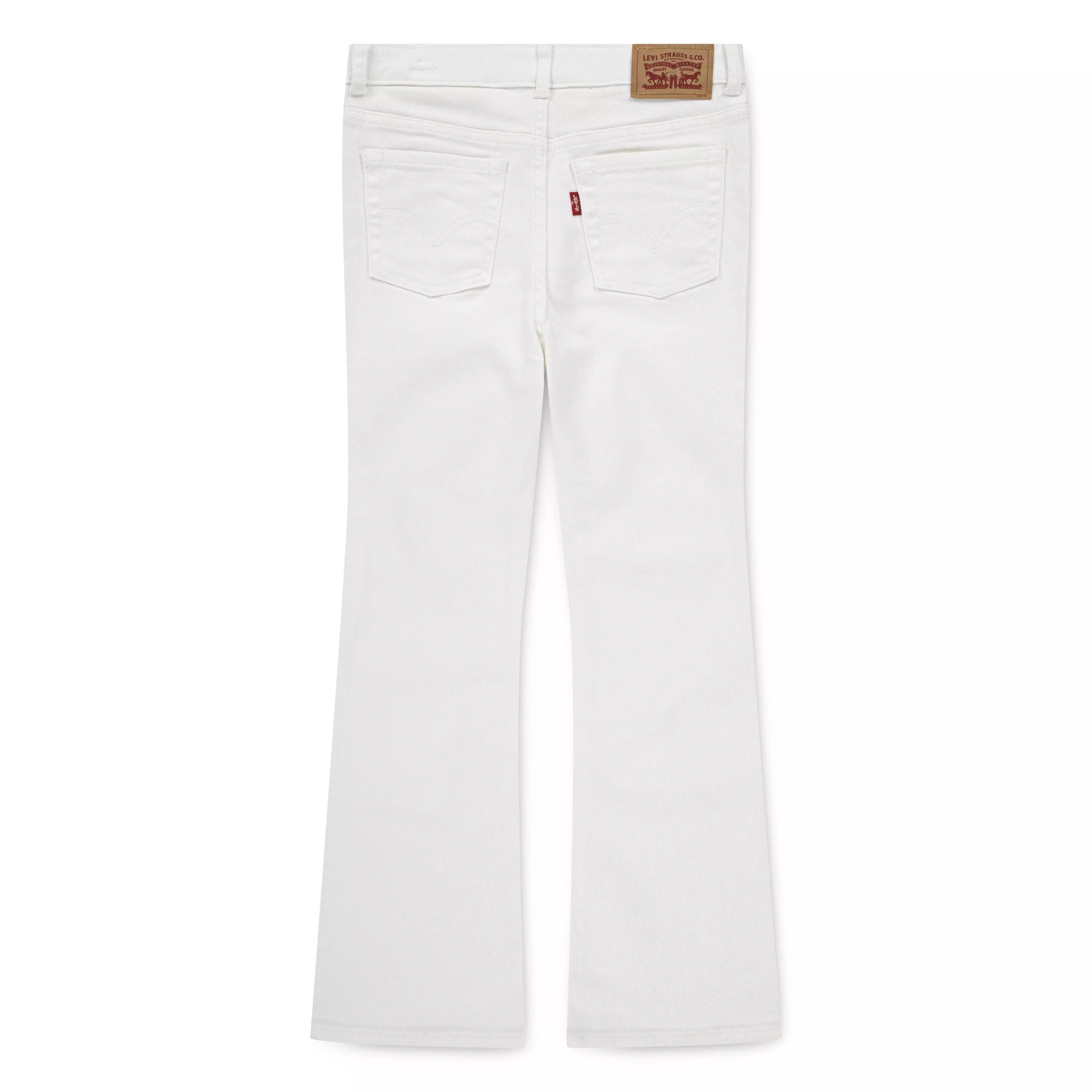 Levi's Little Girls' 726 High Rise Flare Wash Denim Jeans Cream - CREAM