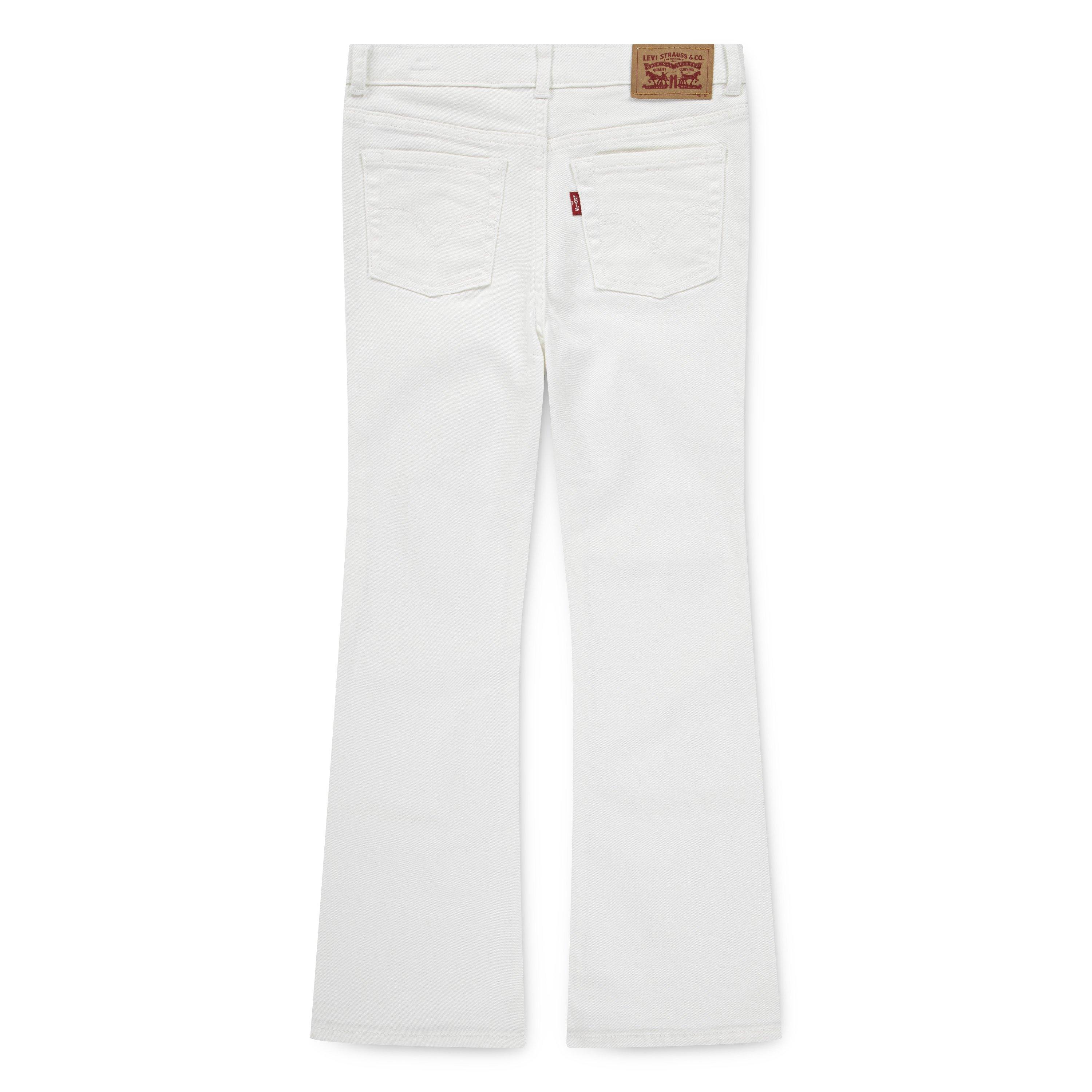 Levi's 726 High Rise Flare Little Girls' Cream Wash Denim Jeans