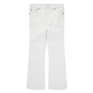 Levi's Little Girls' 726 High Rise Flare Wash Denim Jeans Cream