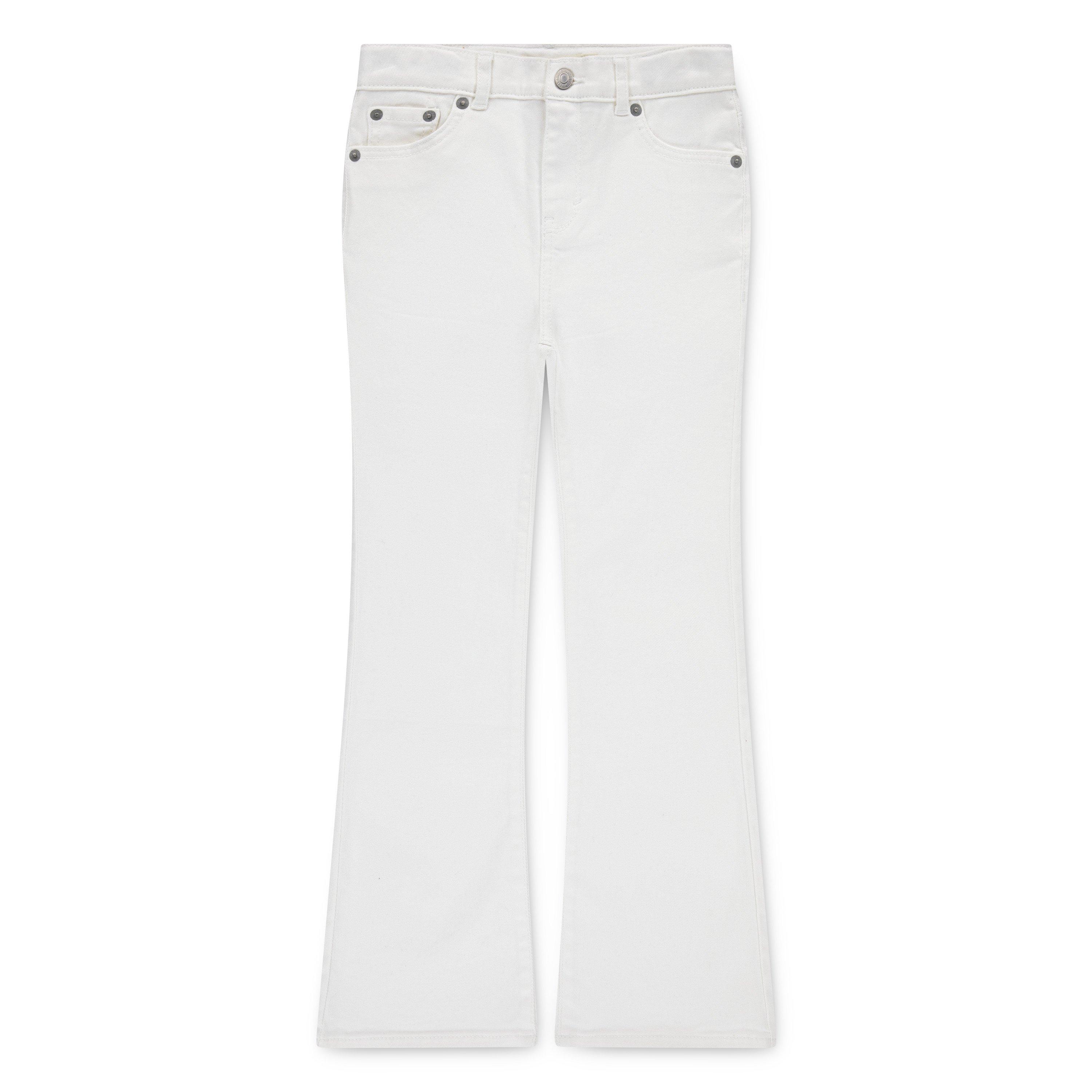 Levi's 726 High Rise Flare Big Girls' Cream Wash Denim Jeans