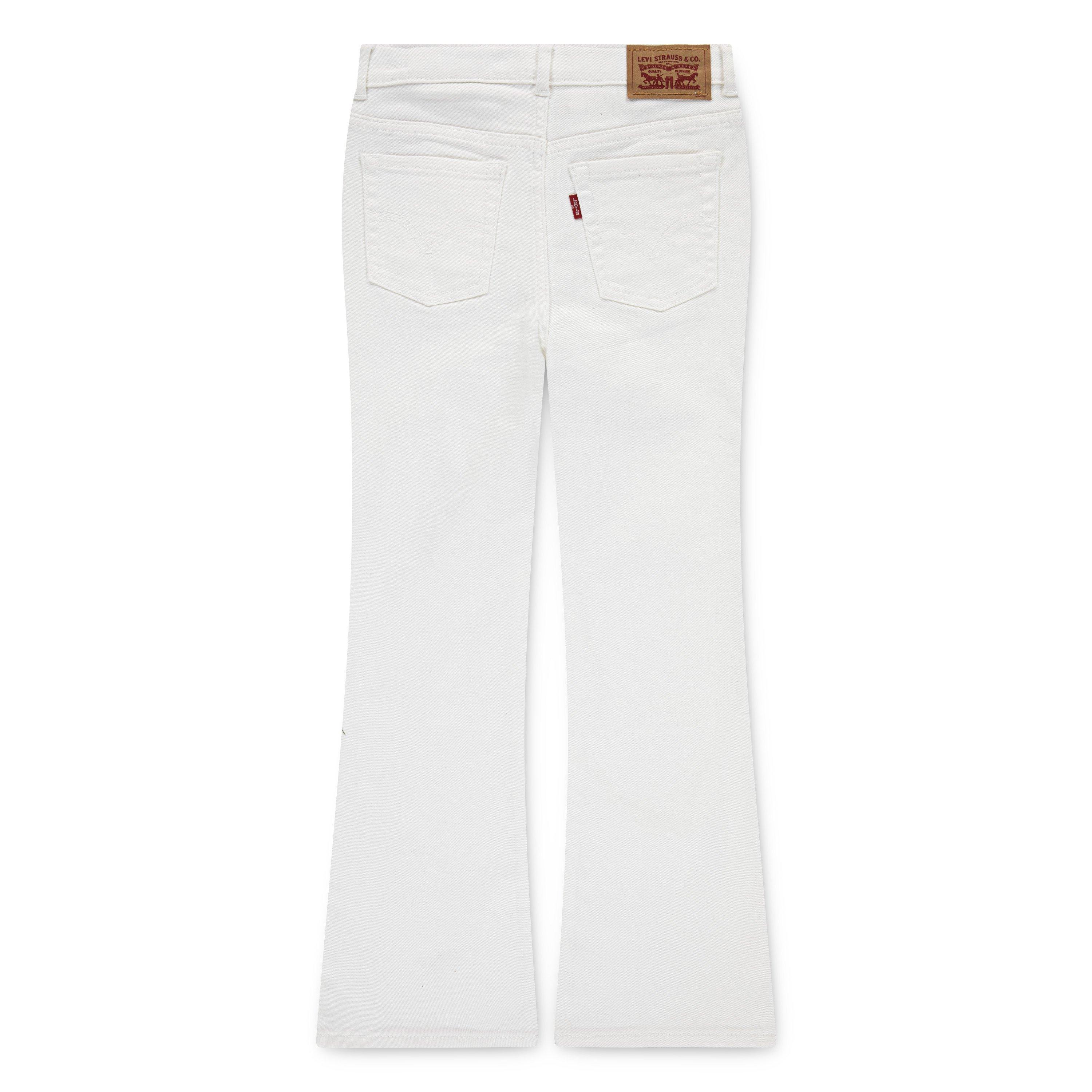 Levi's 726 High Rise Flare Big Girls' Cream Wash Denim Jeans