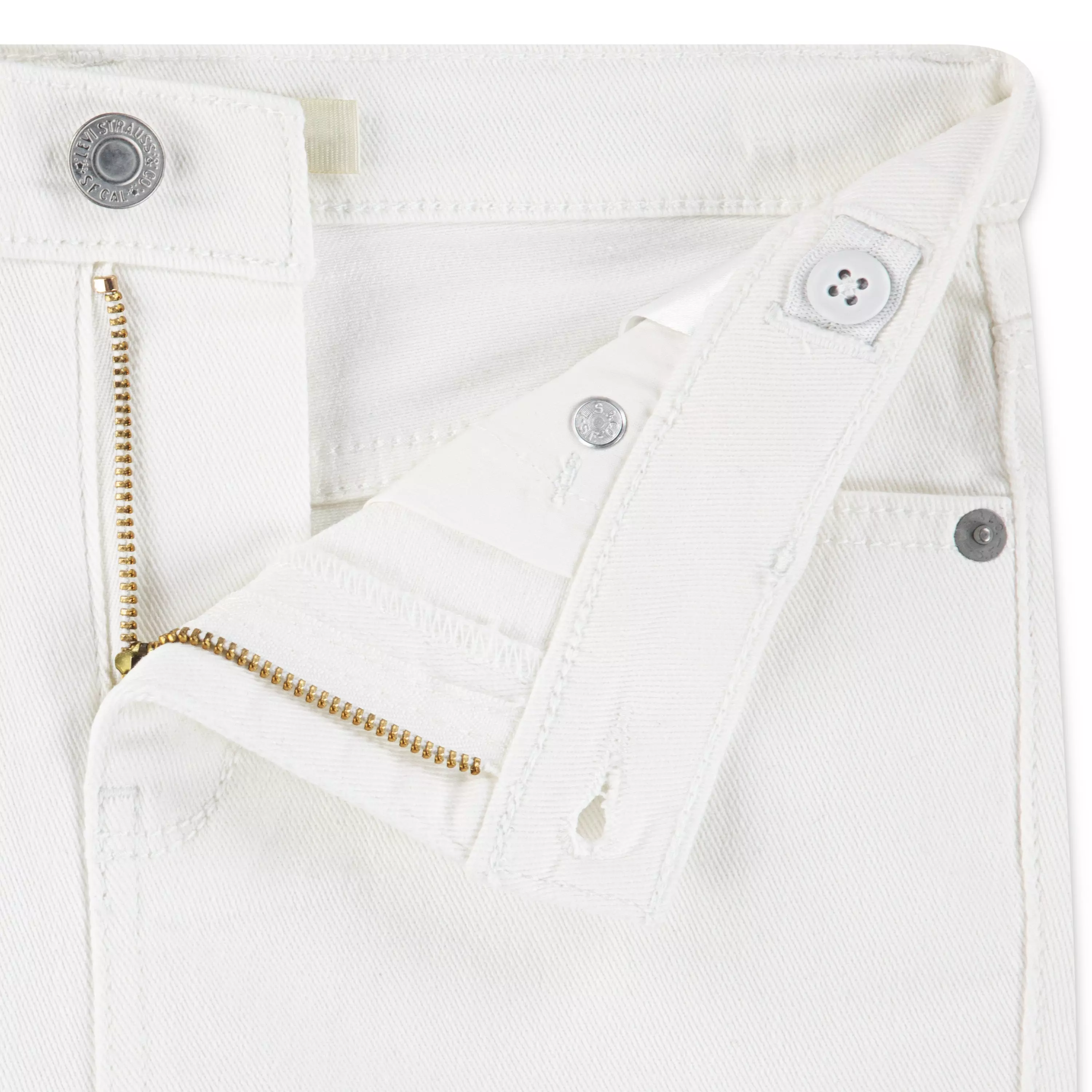 Levi's Big Girls' 726 High Rise Flare Wash Denim Jeans - Cream - CREAM