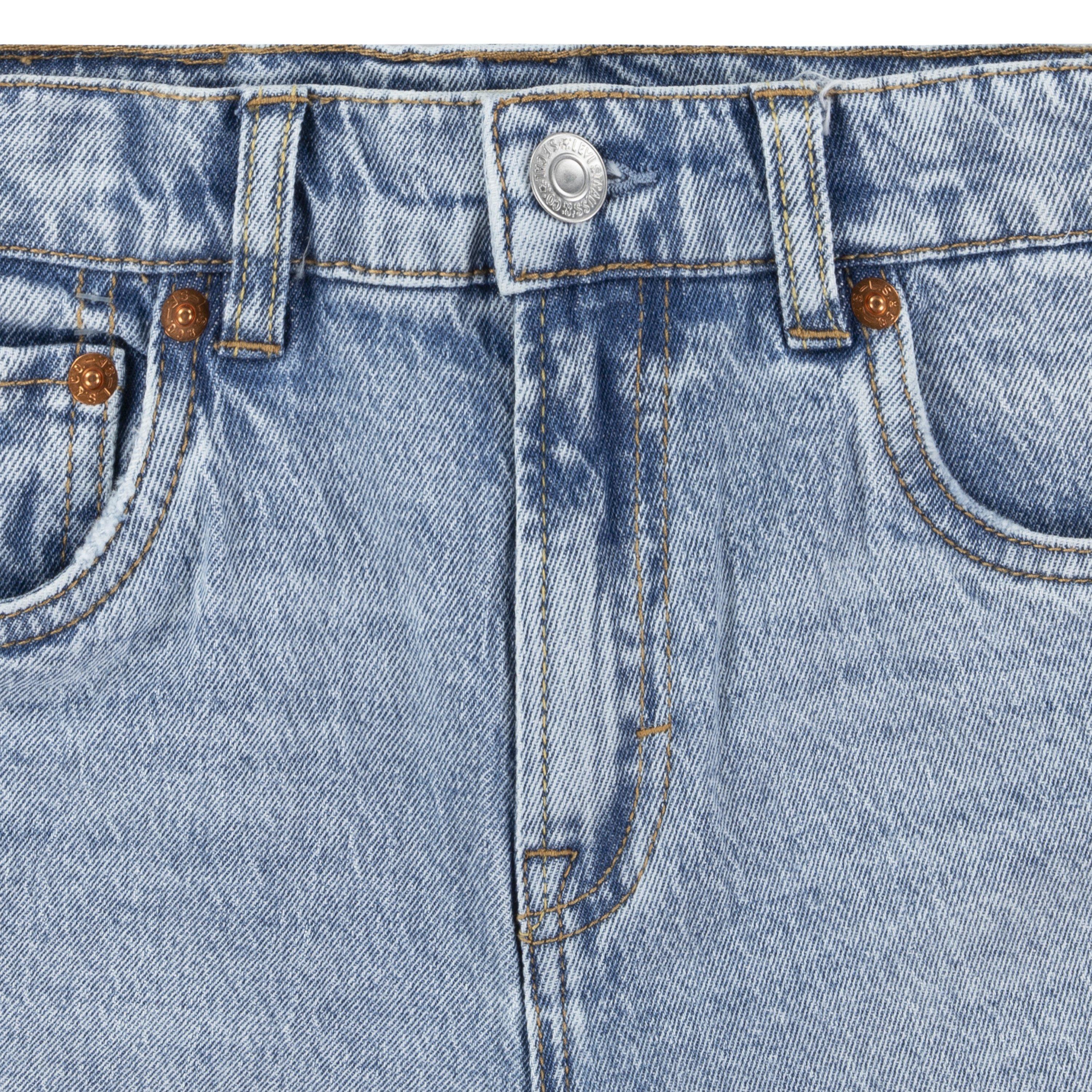 Levi's High Rise Baggy Lt Wash Big Girls' Lt Blue Denim Jeans
