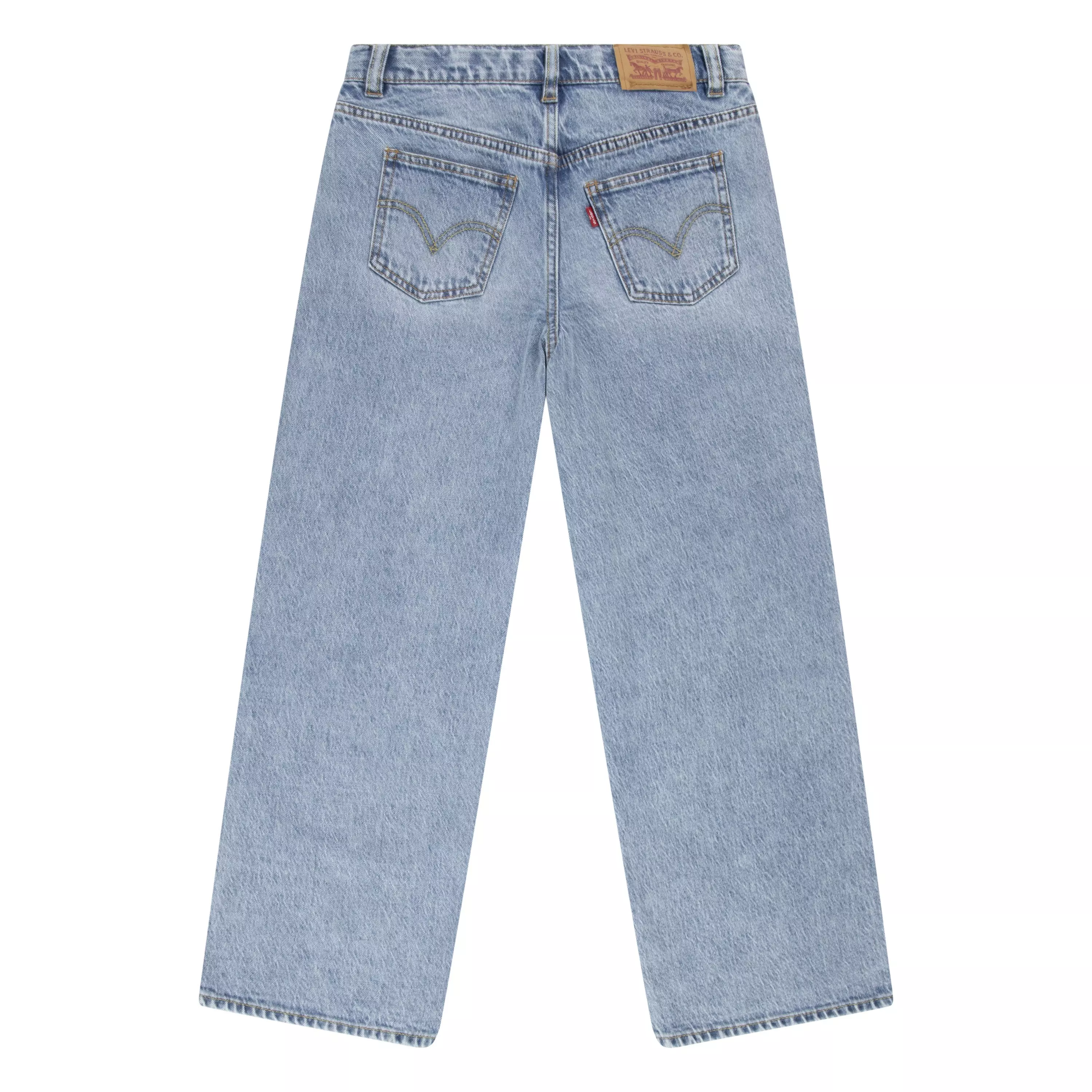 Levi's Big Girls' High Rise Baggy Lt Wash Light Blue Denim Jeans - LT BLUE
