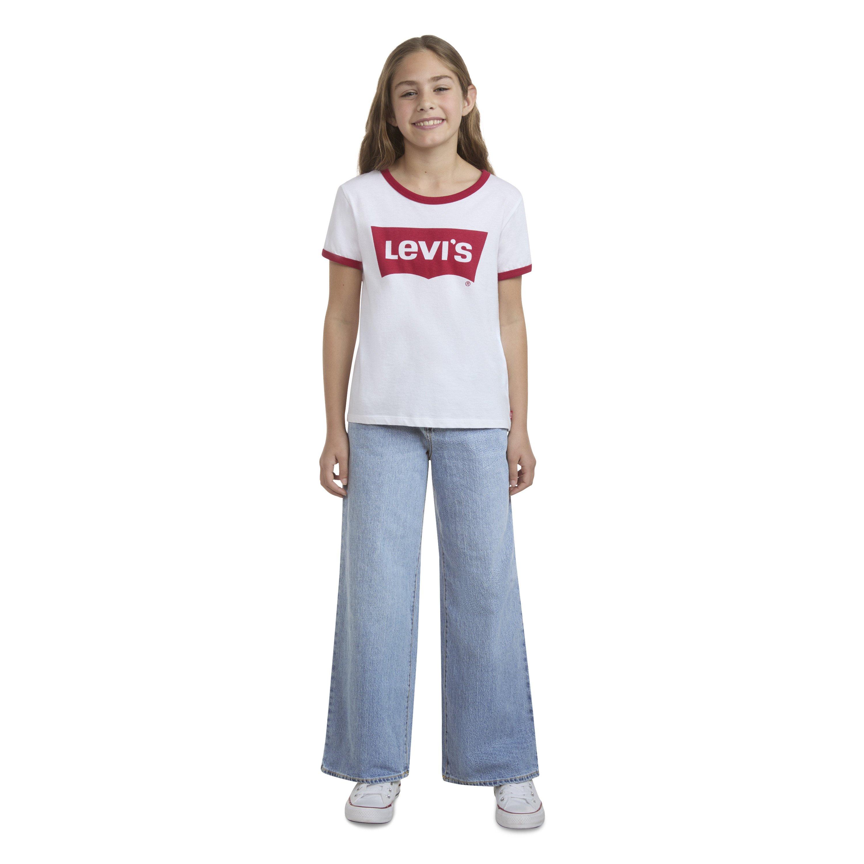 Levi's Big Girls' High Rise Baggy Lt Wash Light Blue Denim Jeans - LT BLUE Thumbnail View 10