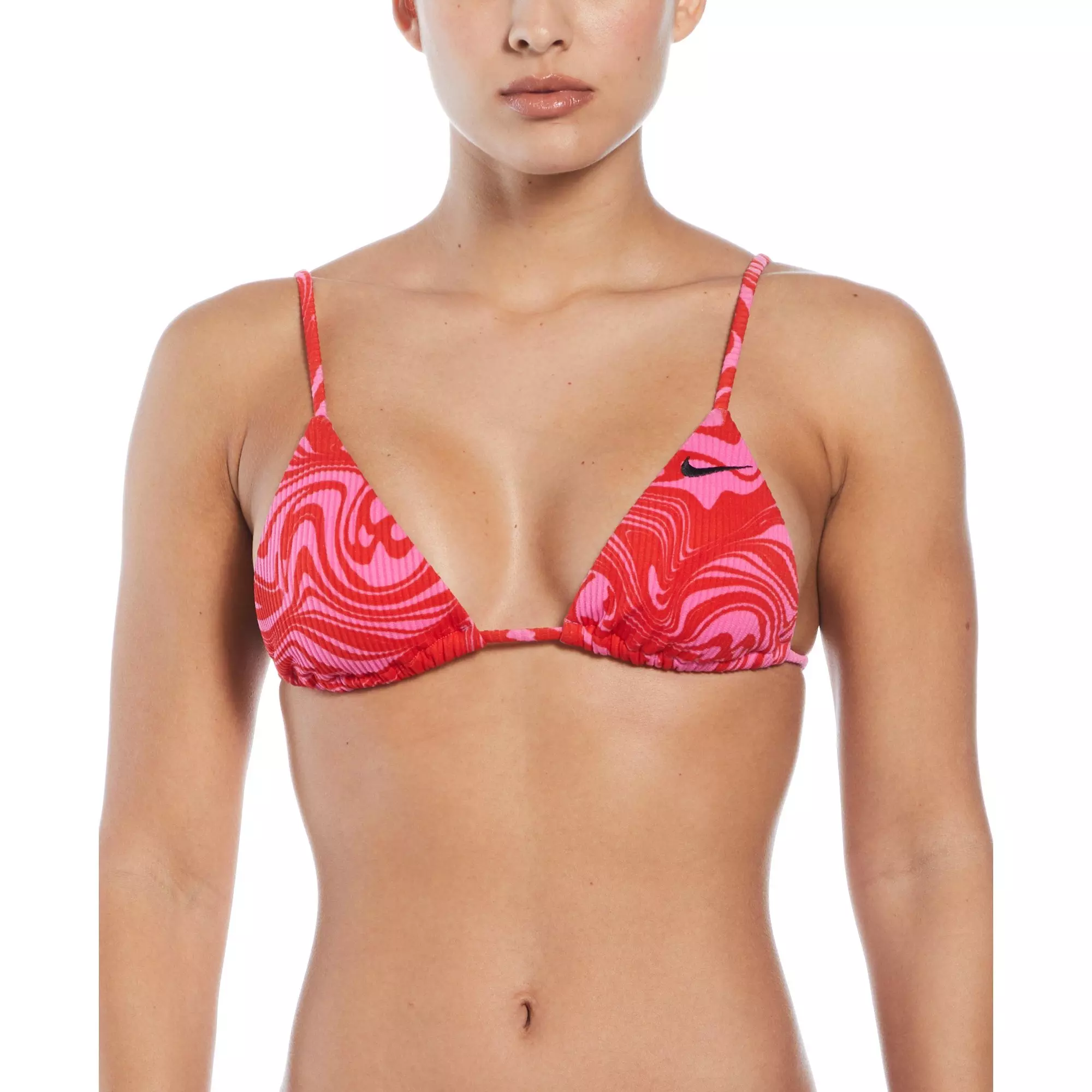 Nike Women's Swim Swirl String Bikini Top - PINK