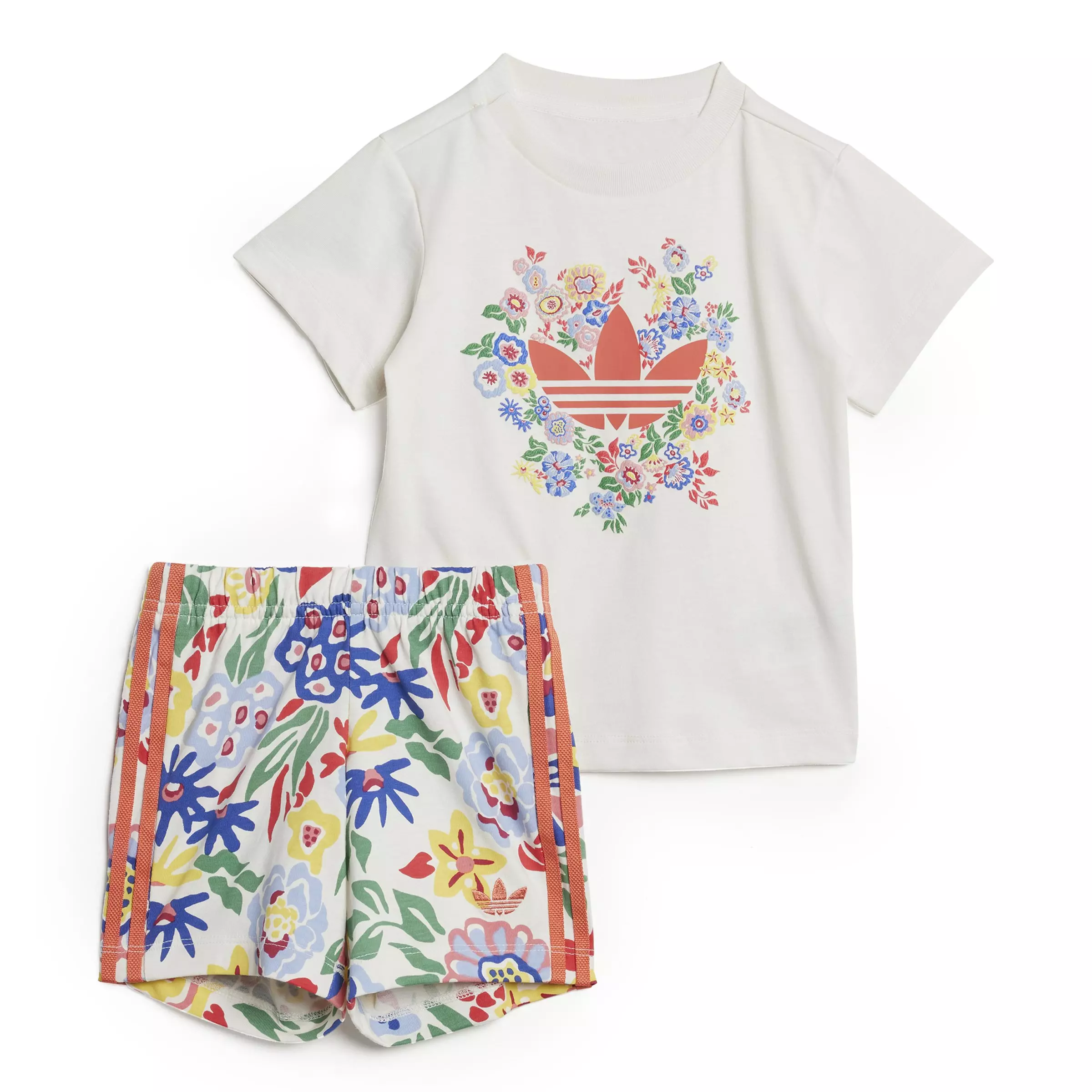 adidas Originals x Liberty London Infant Girls' Short Tee Set -White - WHITE