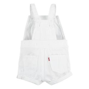 Levi's Baby Girls' Knot Strap White Wash Denim Shortalls