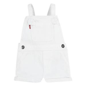 Levi's Baby Girls' Knot Strap White Wash Denim Shortalls