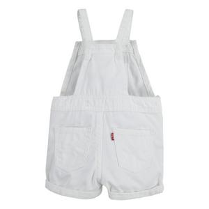 Levi's Infant Girls' Knot Strap White Wash Denim Shortalls