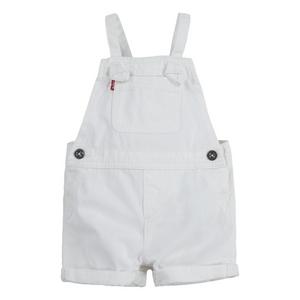 Levi's Infant Girls' Knot Strap White Wash Denim Shortalls