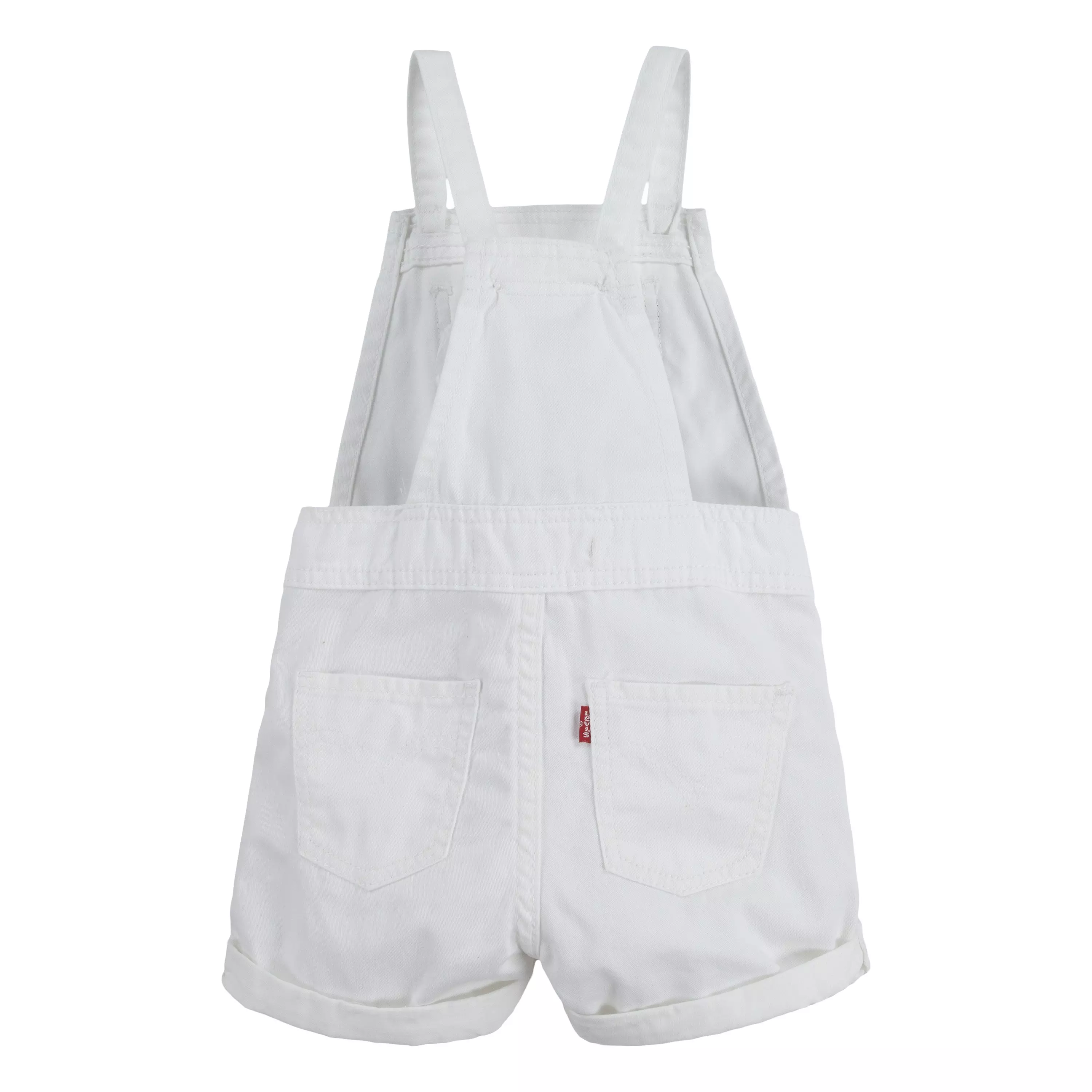 Levi's Toddler Girls' Knot Strap Wash Denim Shortalls - White - WHITE