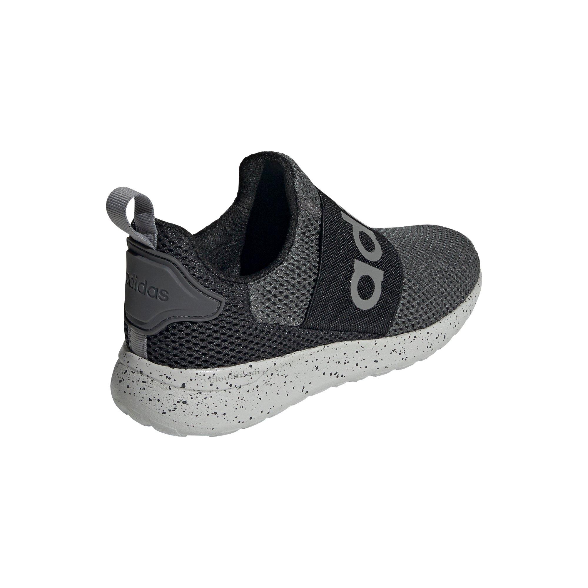 adidas Lite Racer Adapt 4.0 "Grey Six/Core Black" Grade School Boy's Running Shoe - GREY/BLACK Thumbnail View 4