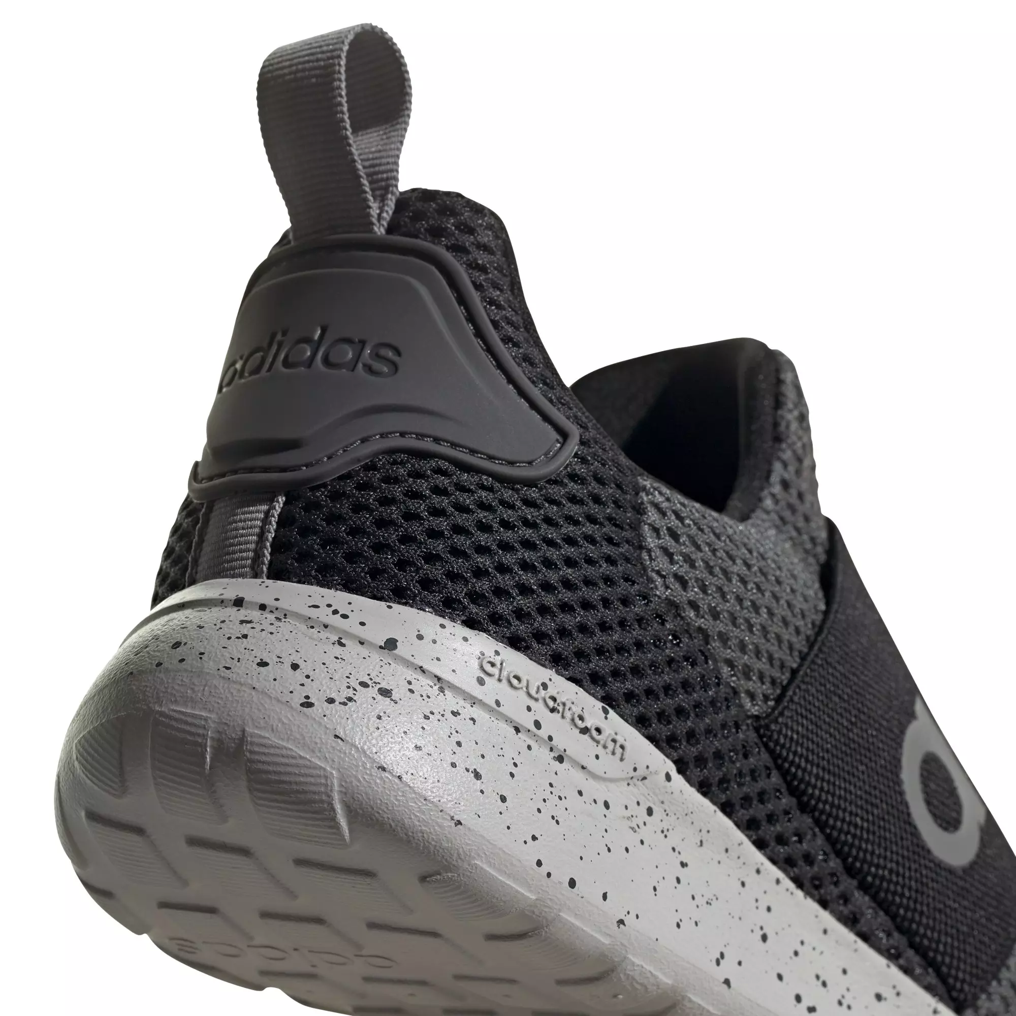 adidas Lite Racer Adapt 4.0 "Grey Six/Core Black" Grade School Boy's Running Shoe - GREY/BLACK