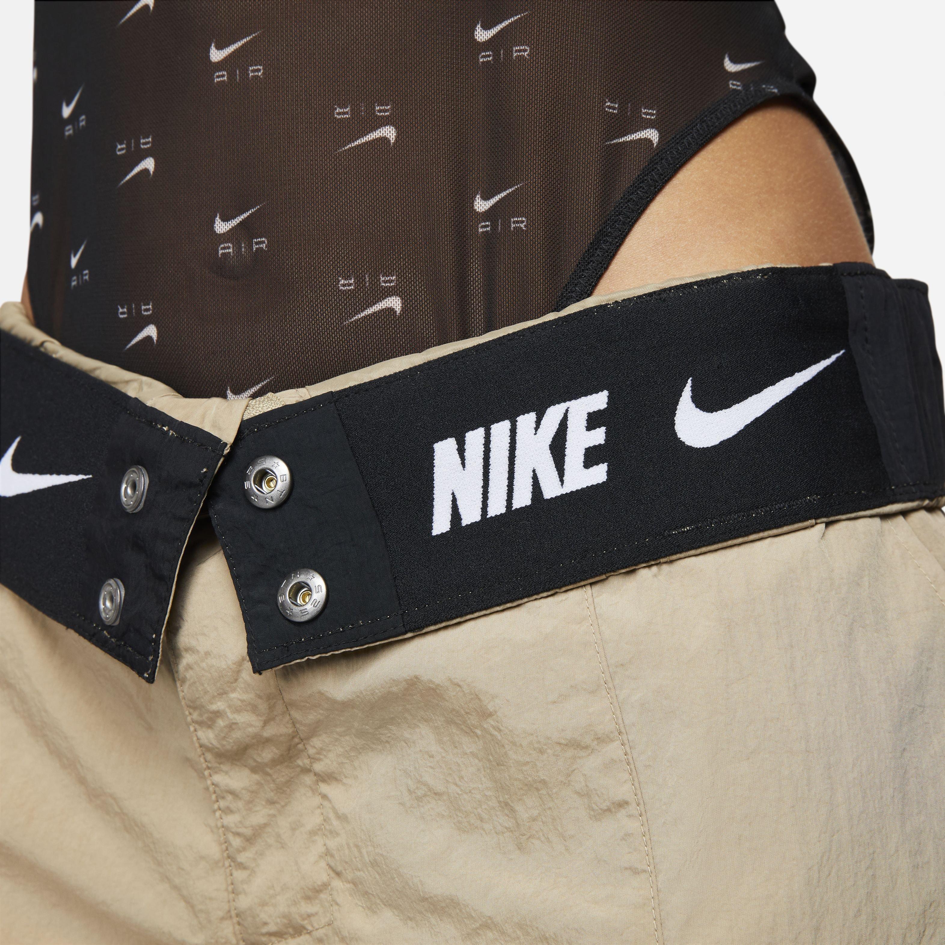 Nike Sportswear Oversized High-waisted Woven Cargo Pants in Natural