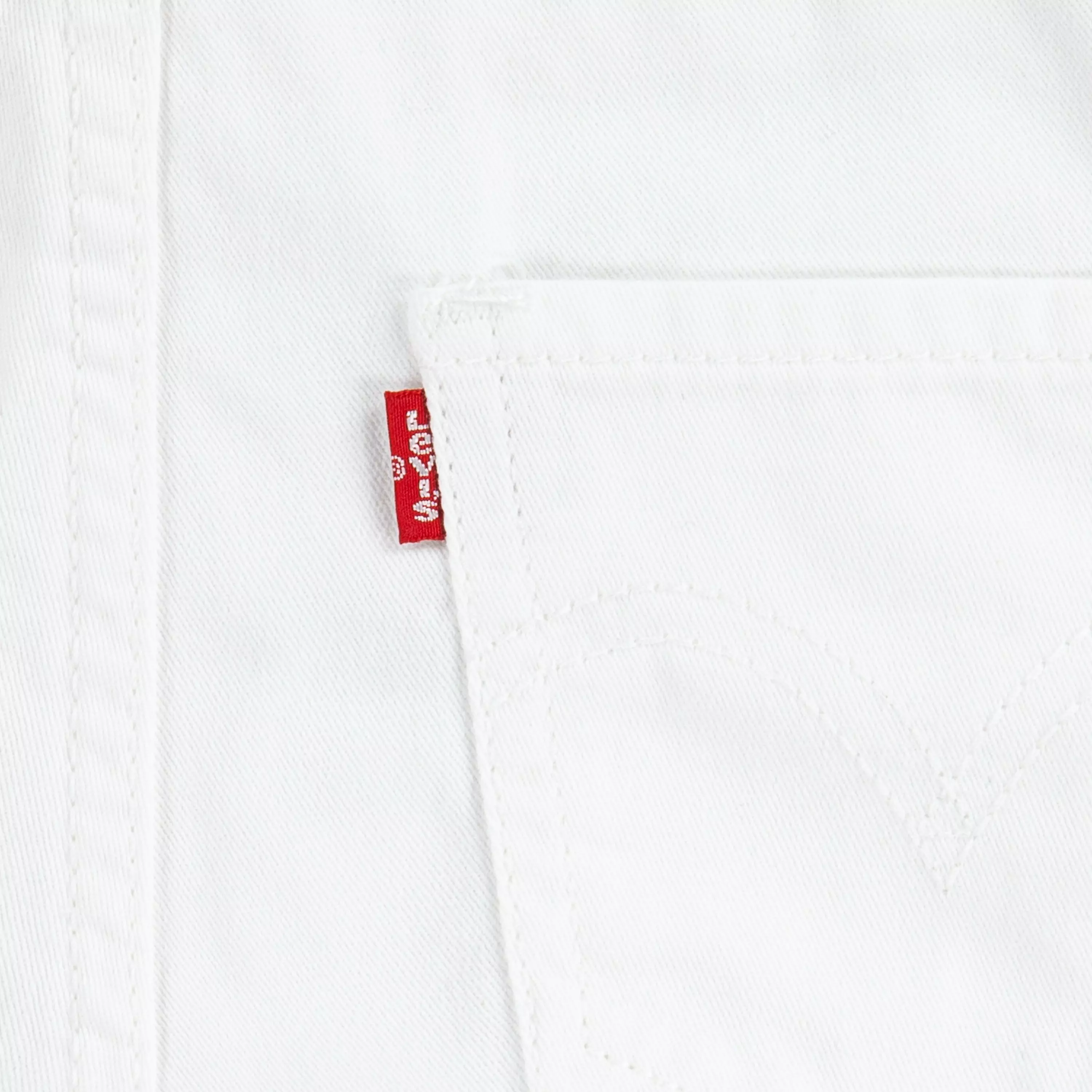 Levi's Little Girls' Knot Strap White Wash Denim Shortalls - WHITE