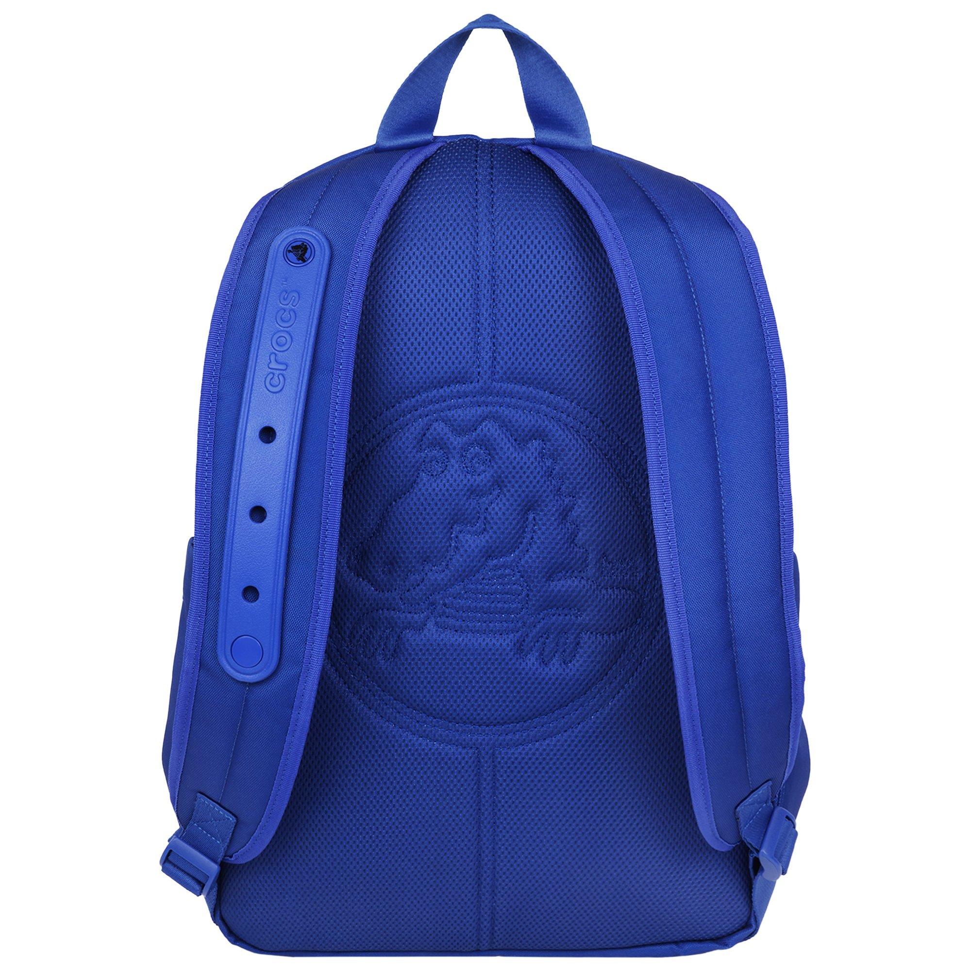 Crocs Lightweight Molded Front Storage Pocket Backpack - Blue Bolt - BLUE