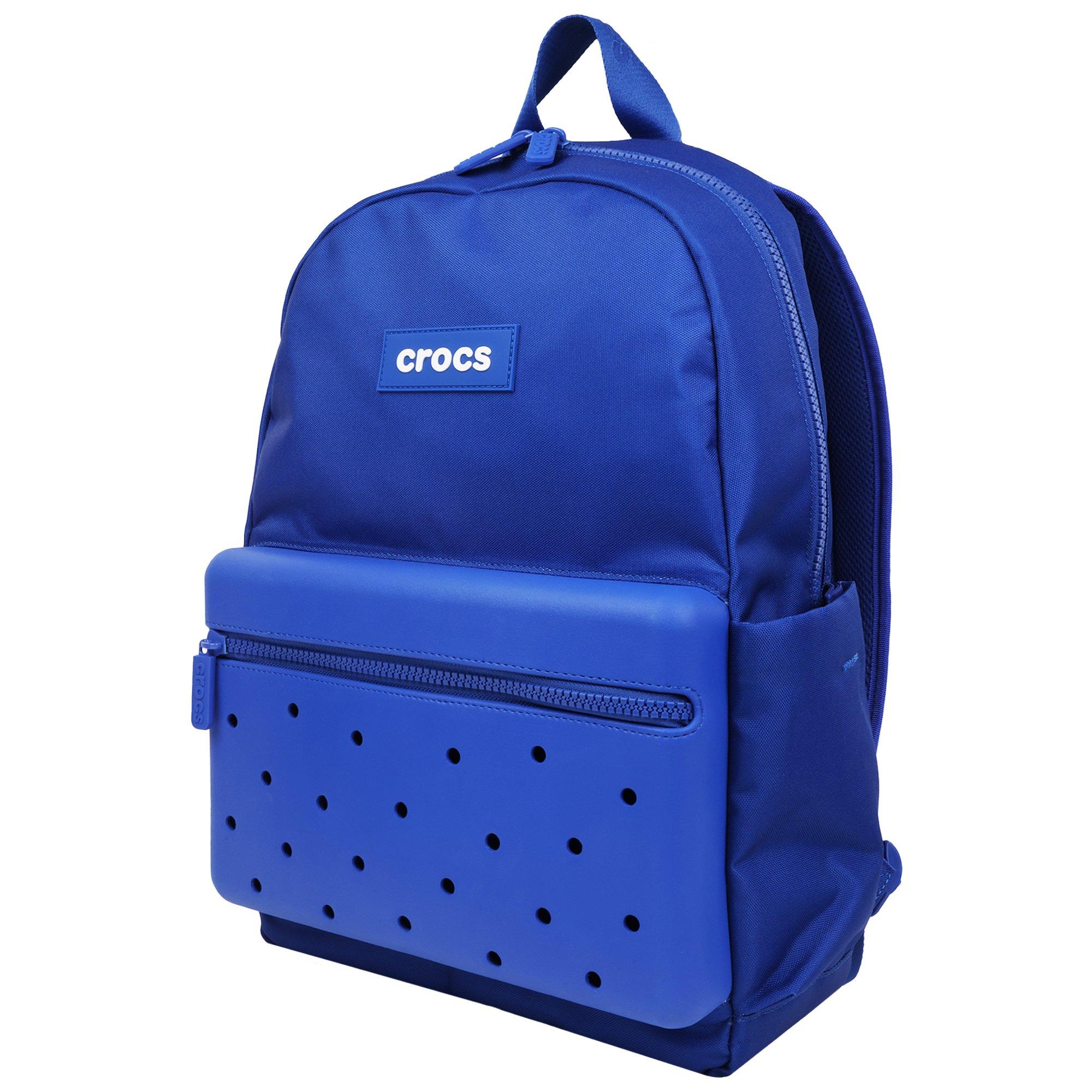 Crocs Lightweight Molded Front Storage Pocket Backpack - Blue Bolt - BLUE