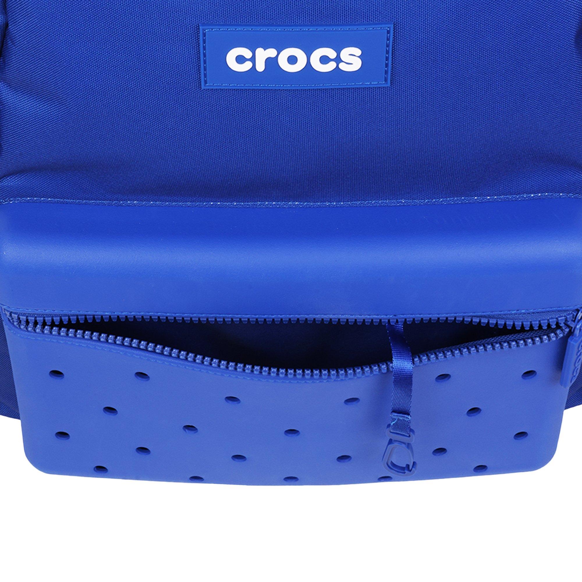 Crocs Lightweight Molded Front Storage Pocket Backpack - Blue Bolt - BLUE