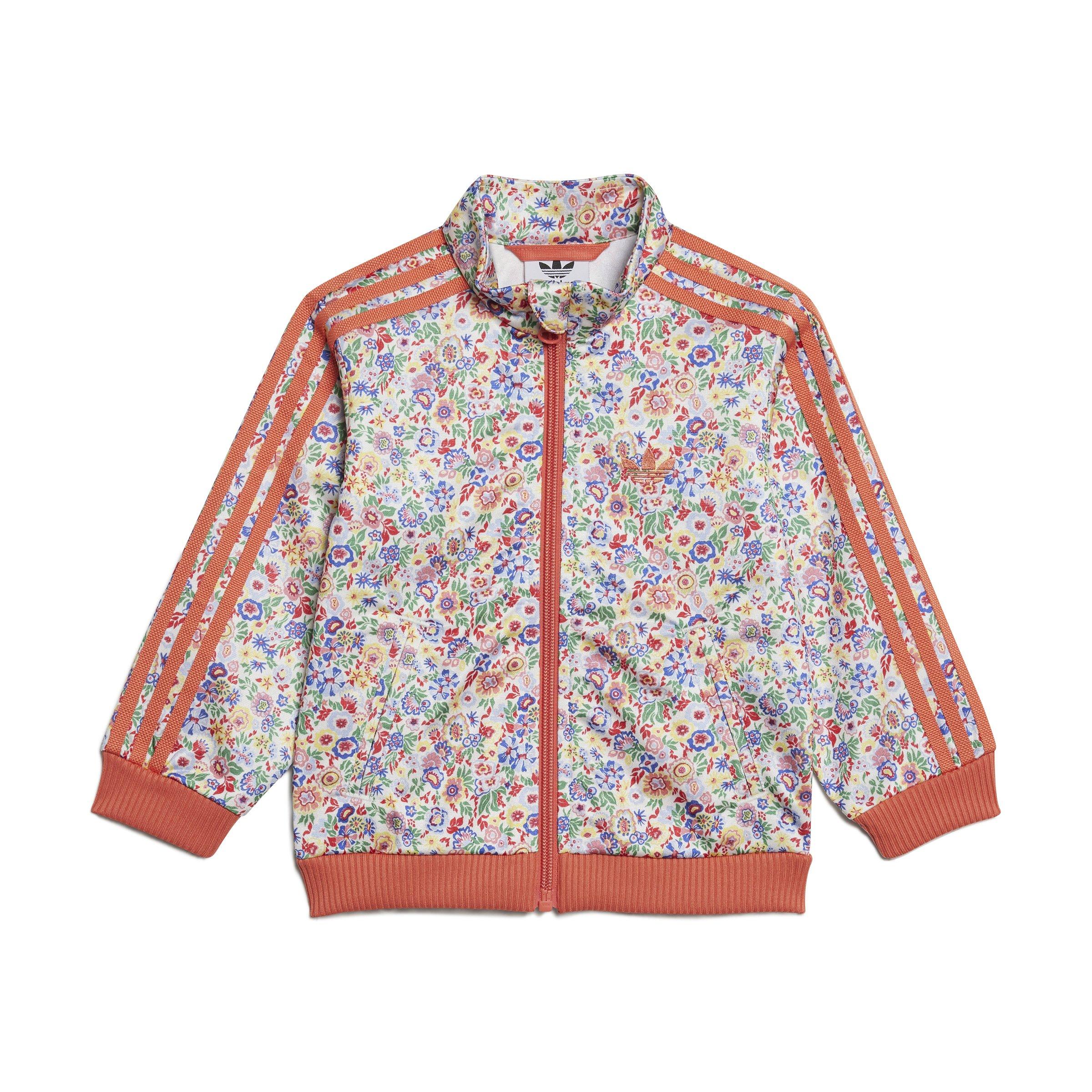 adidas Originals x Liberty London Infant Girls' Peach/Multi Firebird Tracksuit