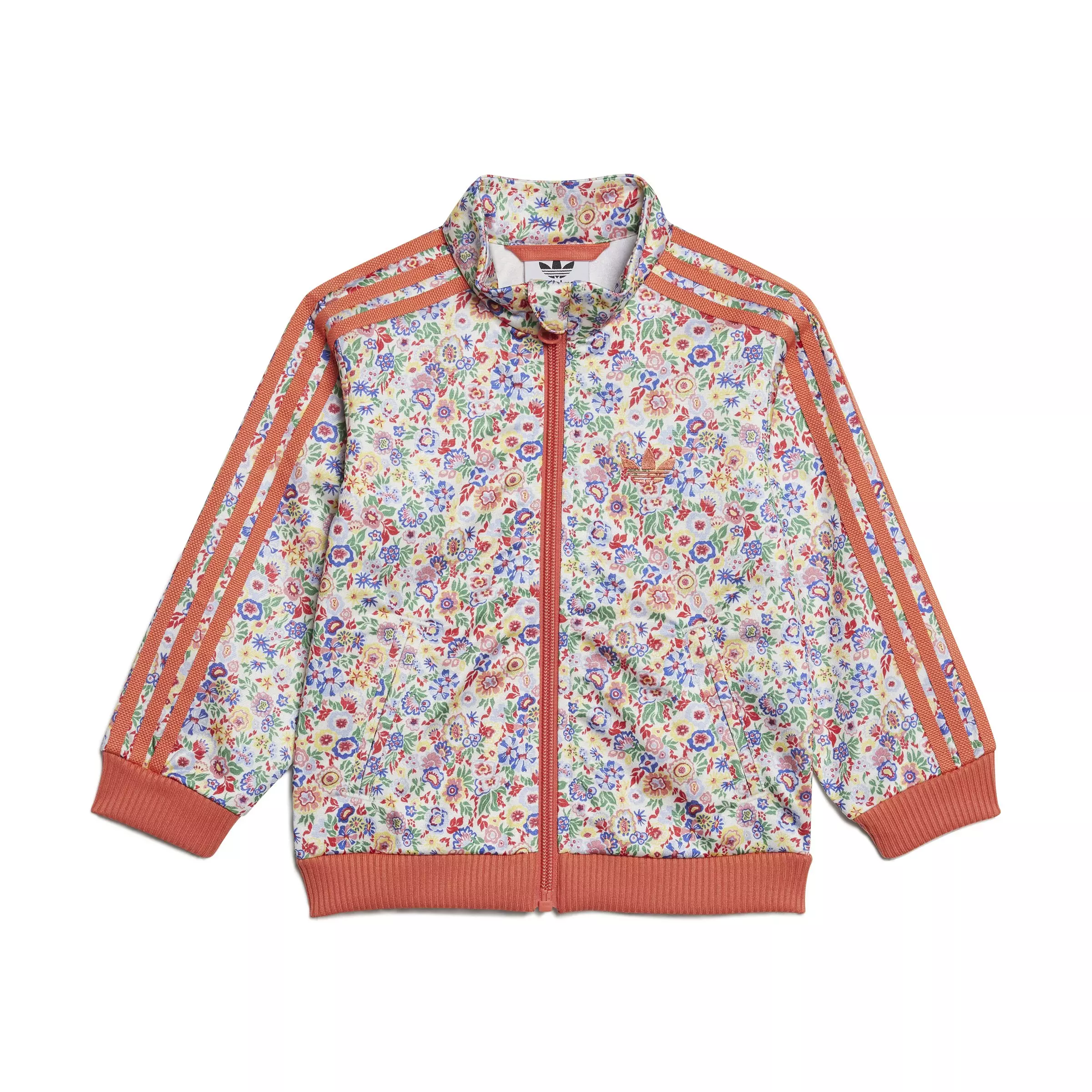 adidas Originals x Liberty London Infant Girls' Firebird Tracksuit -Peach/Multi - PEACH/MULTI