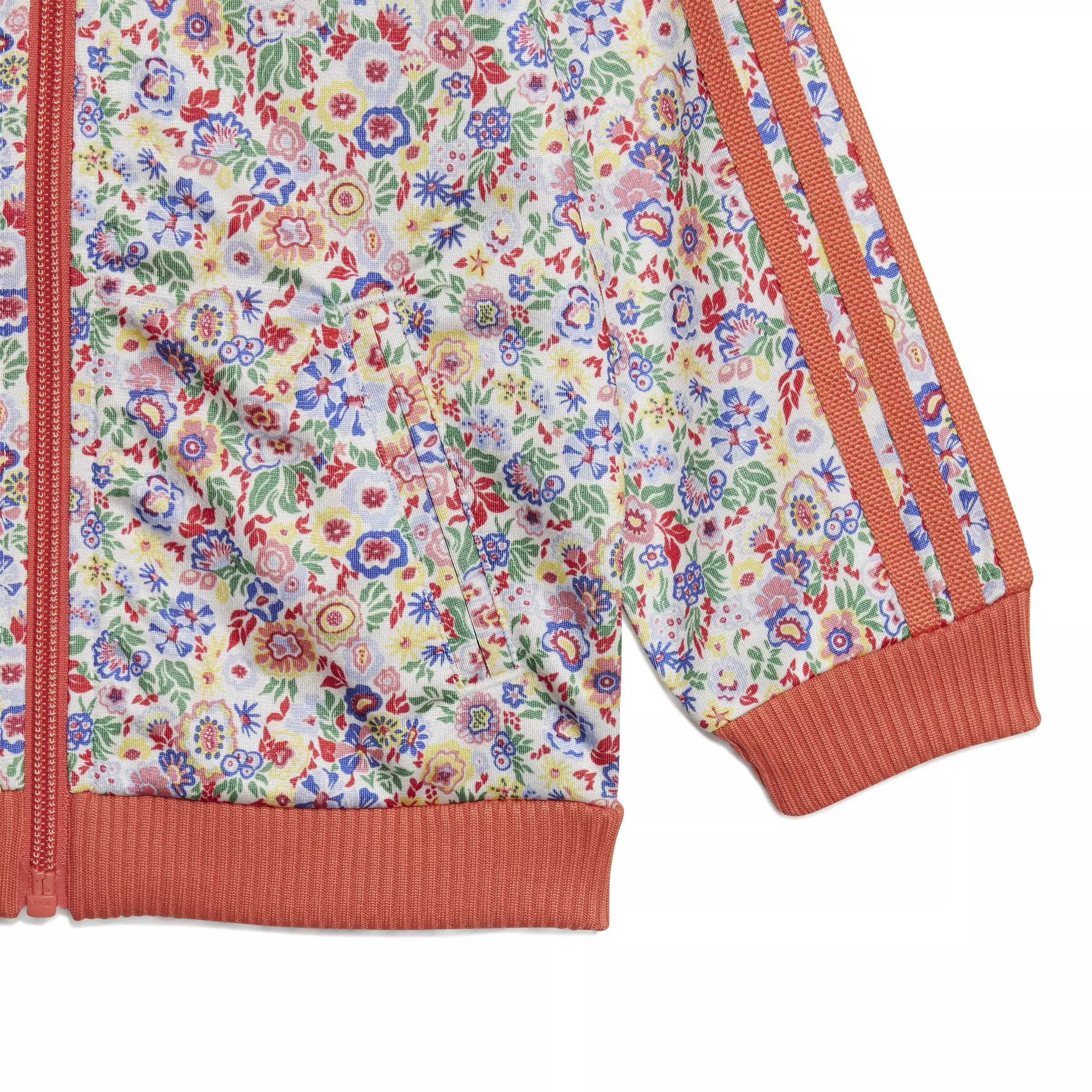 adidas Originals x Liberty London Infant Girls' Firebird Tracksuit -Peach/Multi - PEACH/MULTI