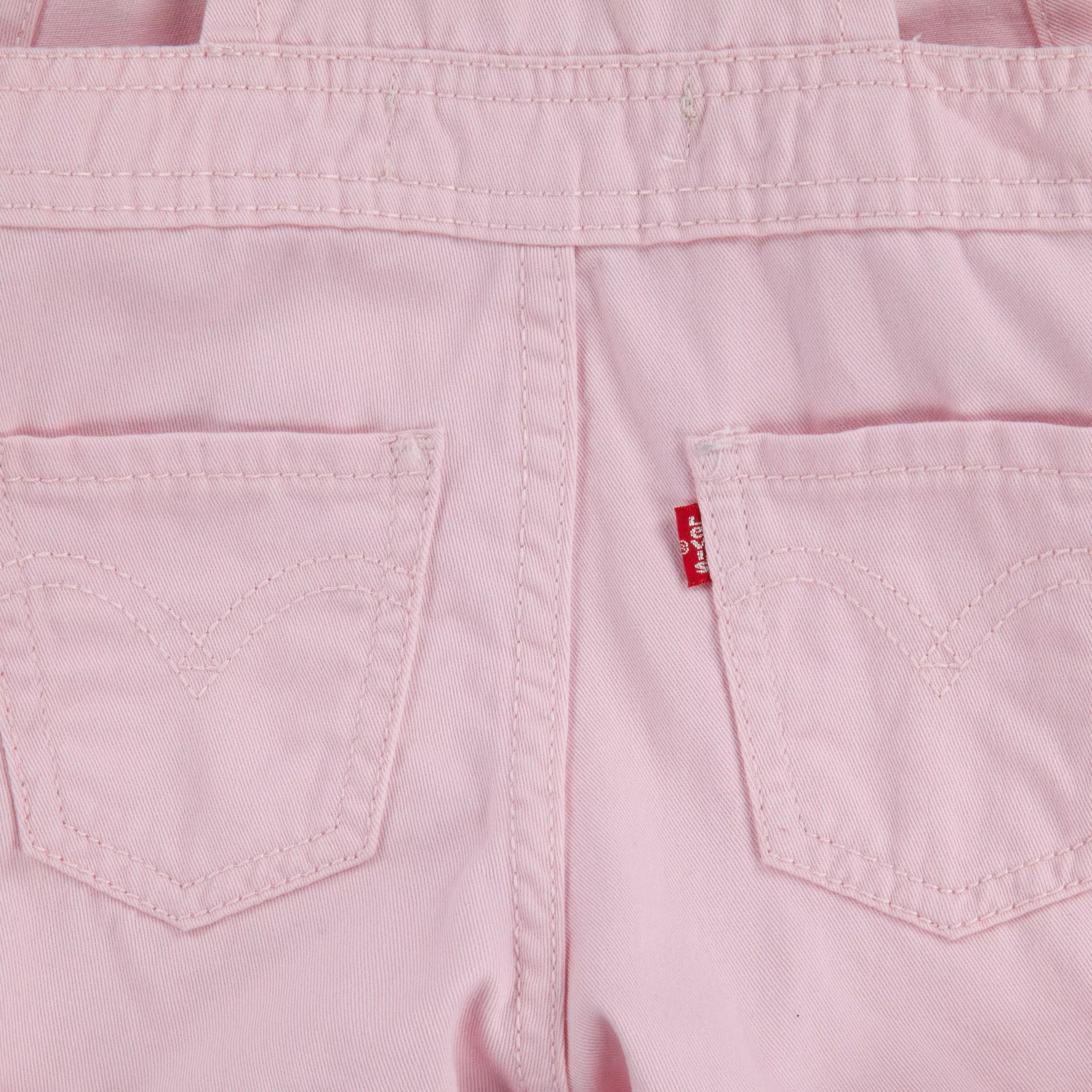 Levi's Infant Girls' Knot Strap Wash Denim Shortalls - Pink - PINK