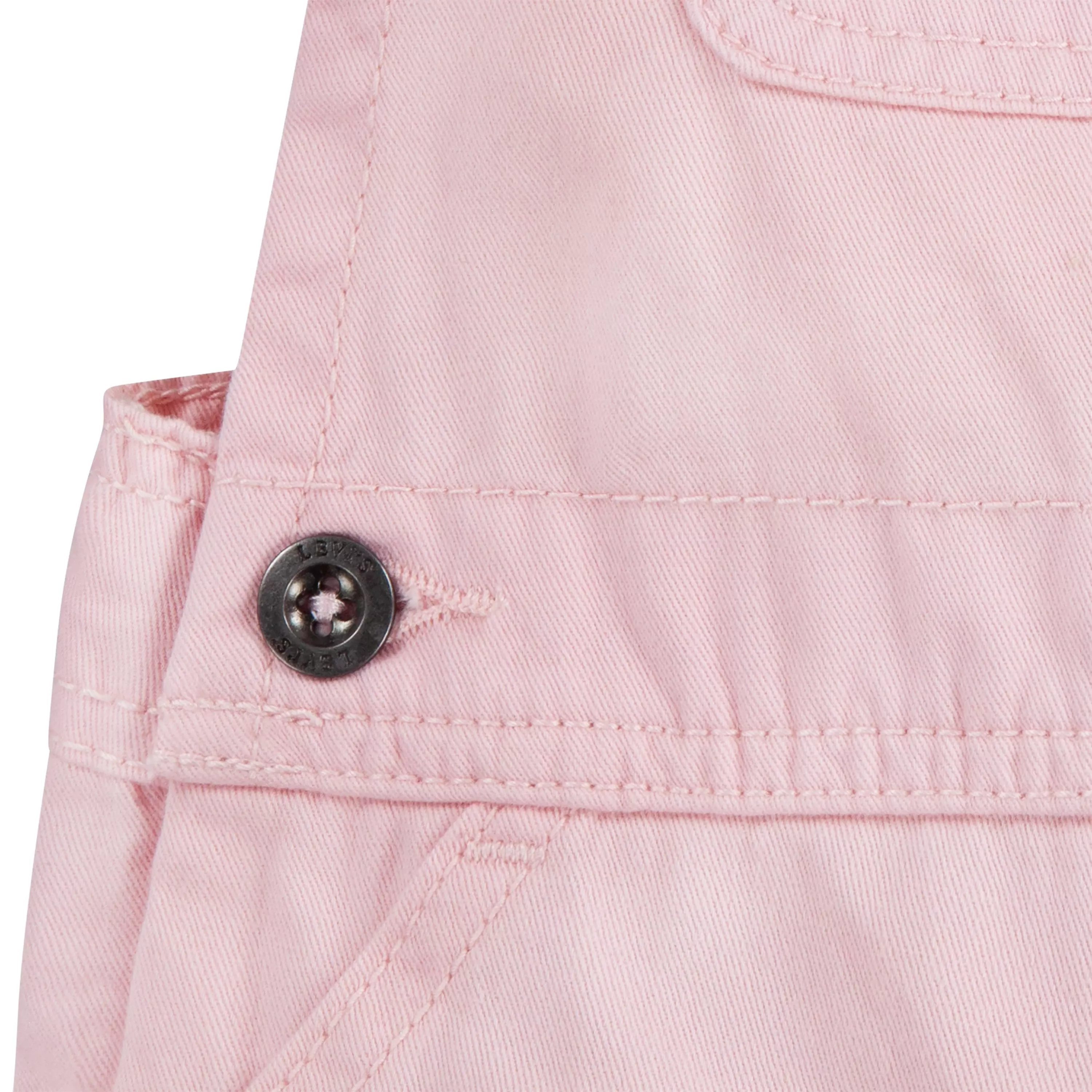 Levi's Toddler Girls' Knot Strap Pink Wash Denim Shortalls - PINK