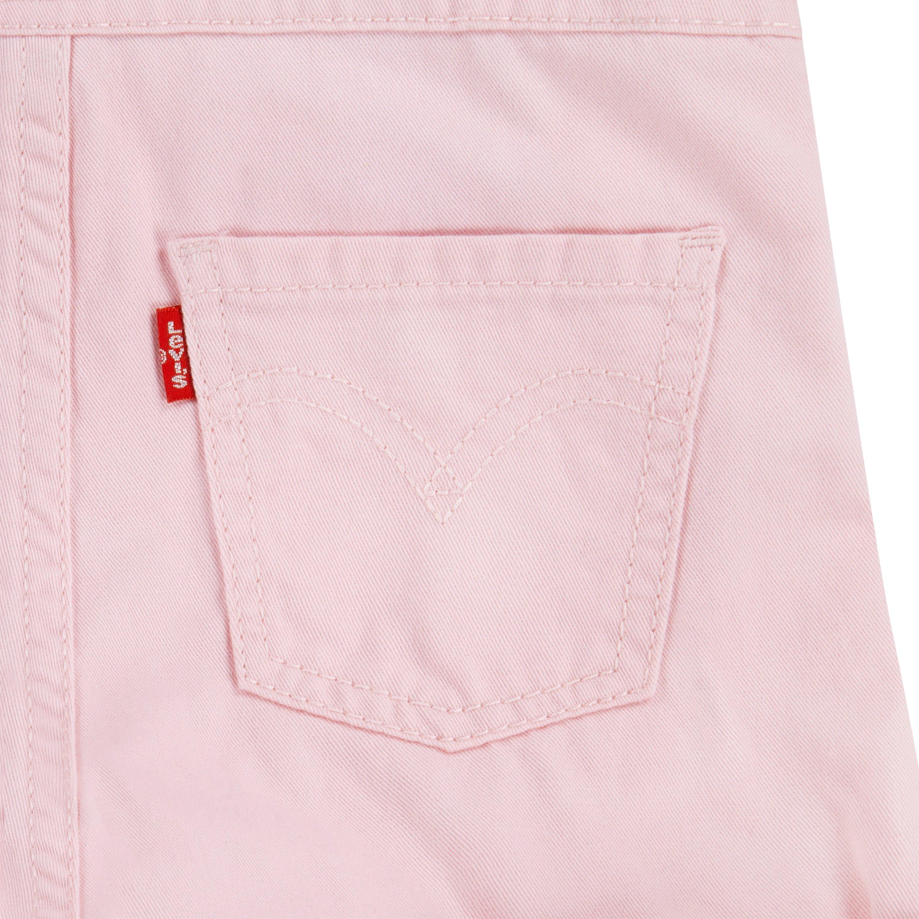 Levi's Knot Strap Toddler Girls' Pink Wash Denim Shortalls