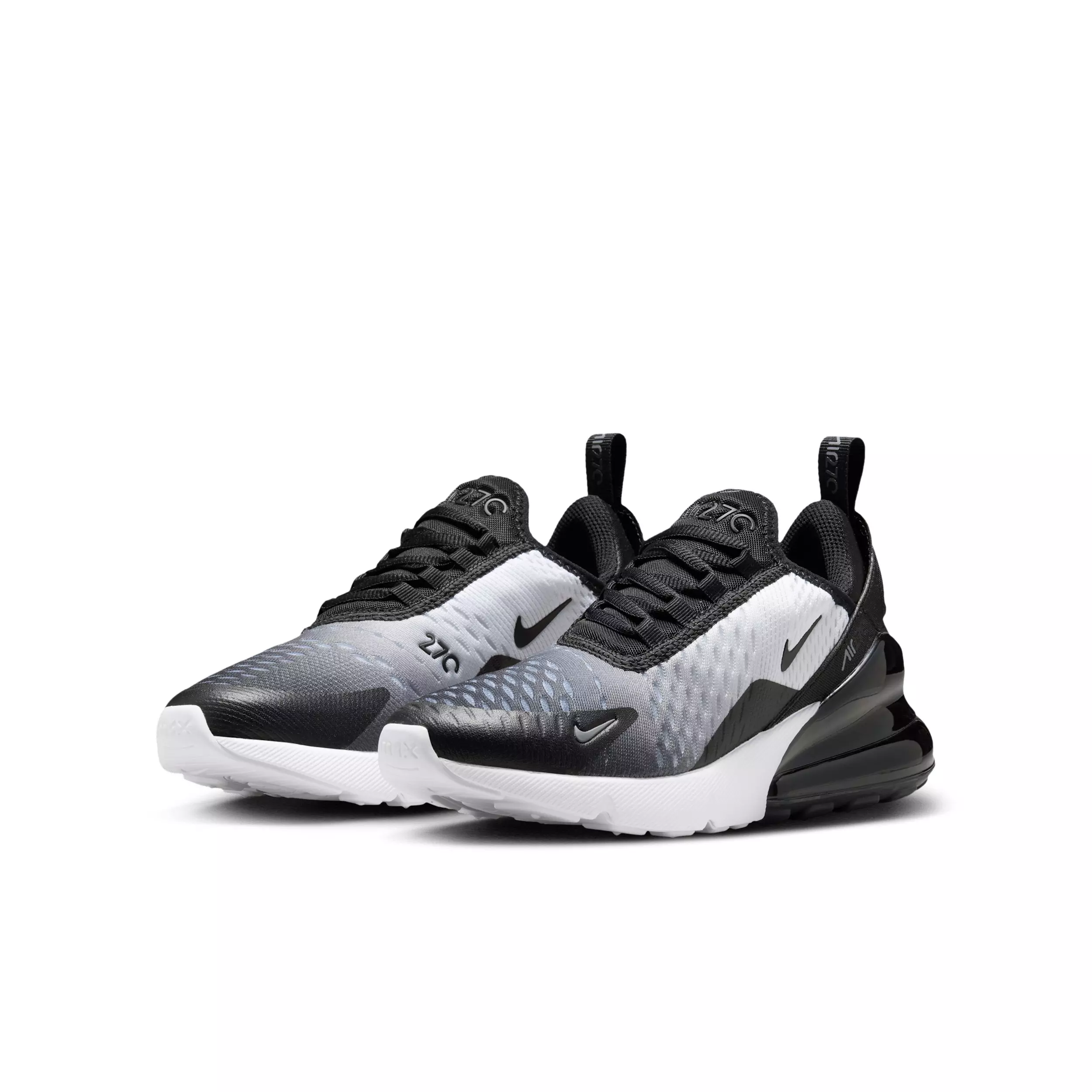 Nike Air Max 270 "Black/White/Cool Grey/Black" Grade School Boys' Shoe - BLACK/WHITE/GREY/BLACK