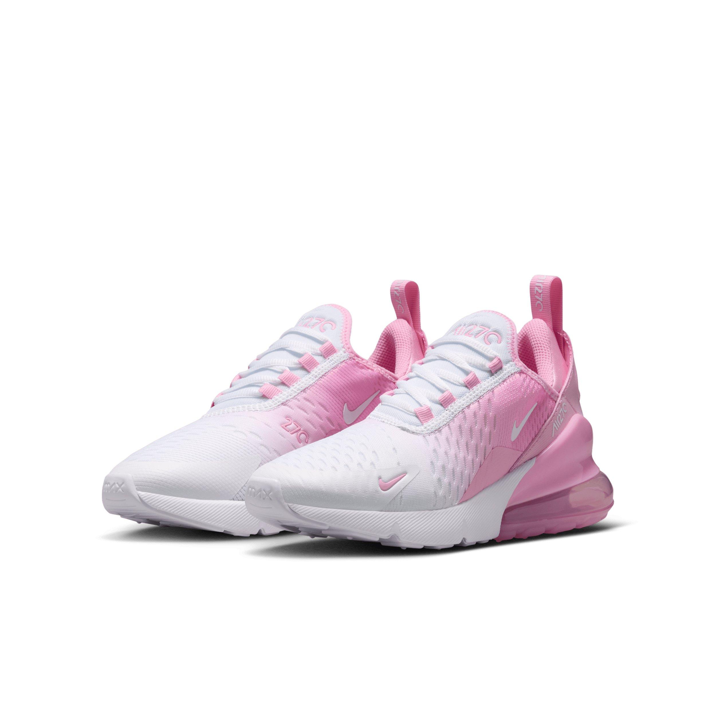 Nike Air Max 270 "Pink Rise/White" Grade School Girls' Shoe - PINK/WHITE Thumbnail View 3