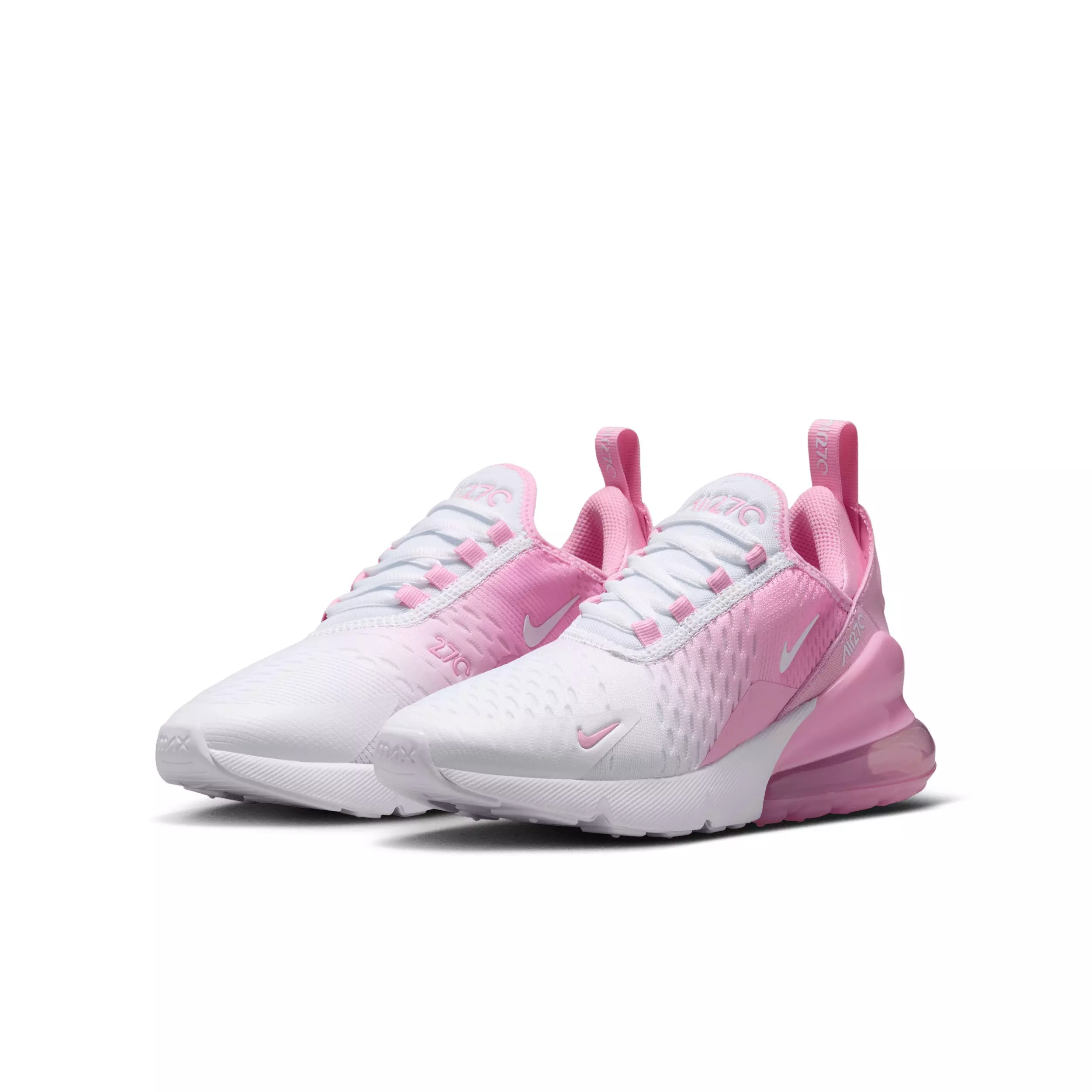 Nike Air Max 270 "Pink Rise/White" Grade School Girls' Shoe - PINK/WHITE