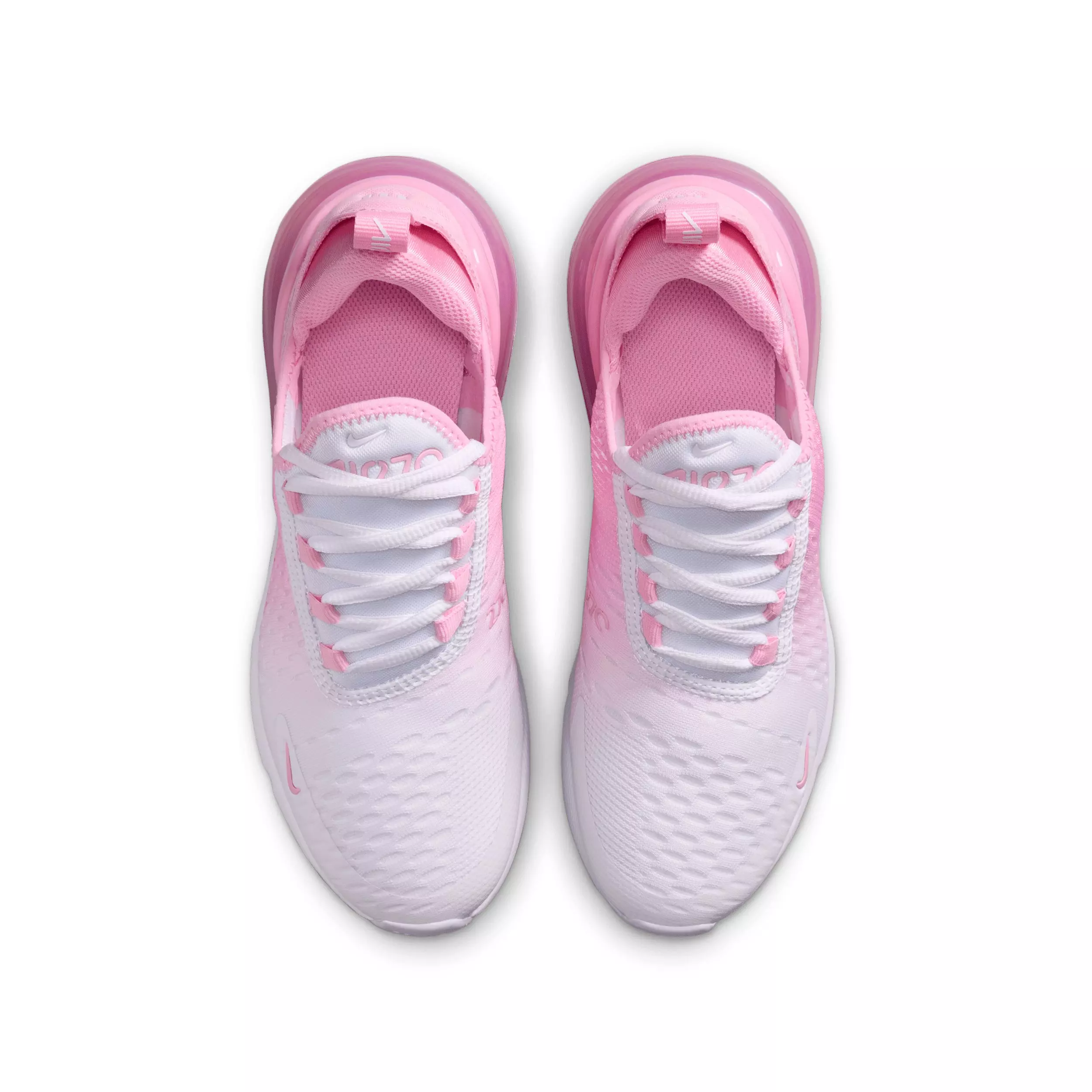 Nike Air Max 270 "Pink Rise/White" Grade School Girls' Shoe - PINK/WHITE