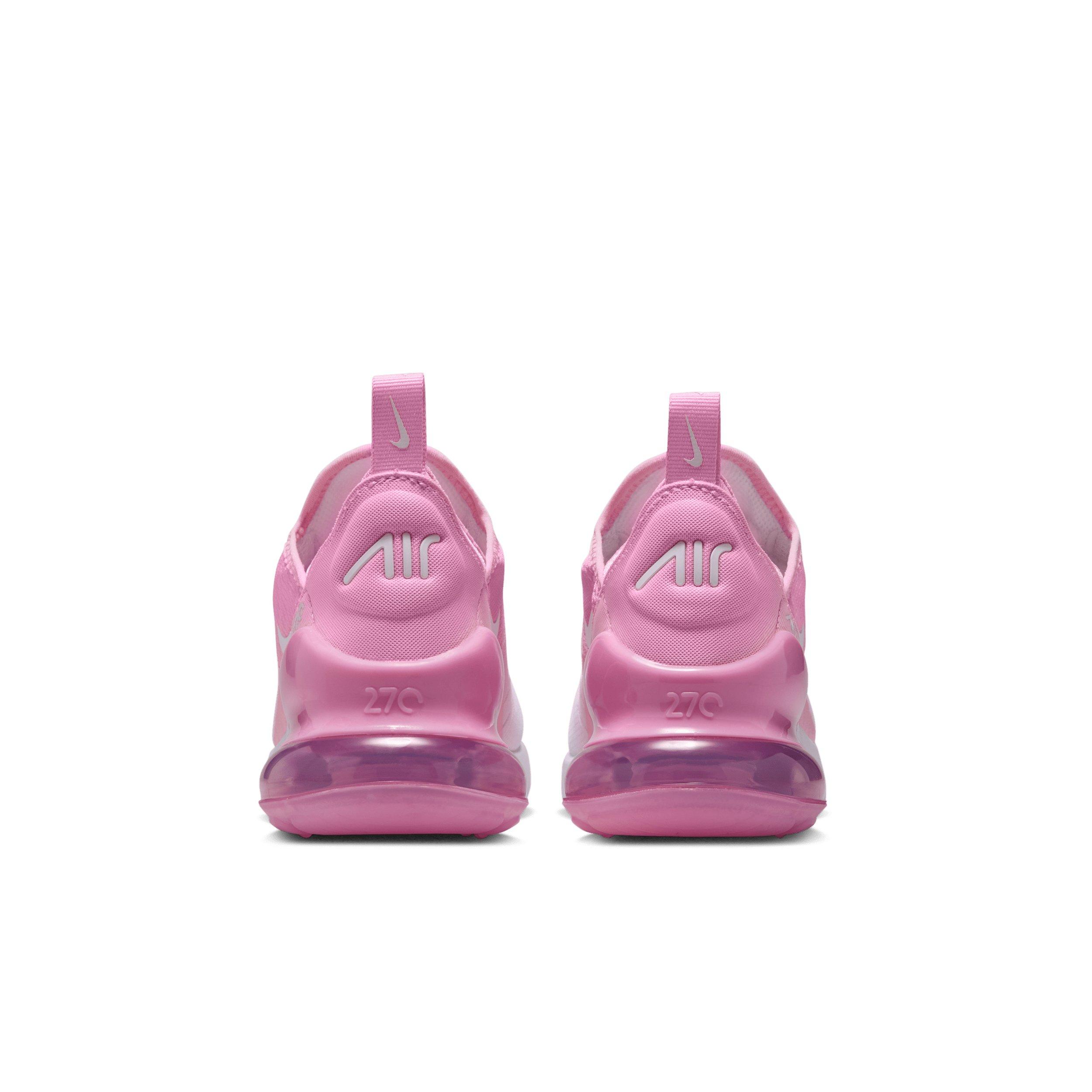 Nike Air Max 270 "Pink Rise/White" Grade School Girls' Shoe - PINK/WHITE Thumbnail View 5