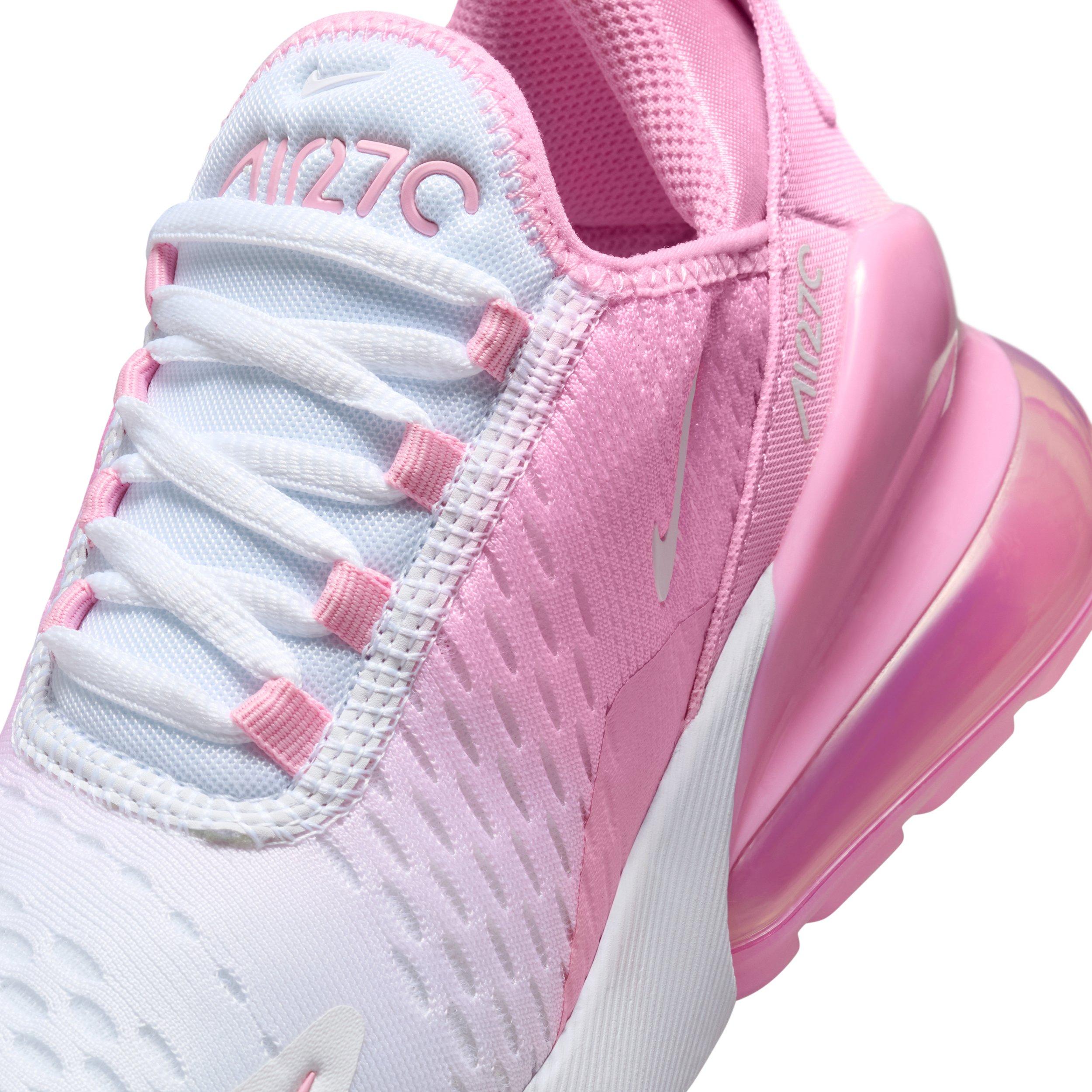 Nike Air Max 270 "Pink Rise/White" Grade School Girls' Shoe - PINK/WHITE Thumbnail View 7