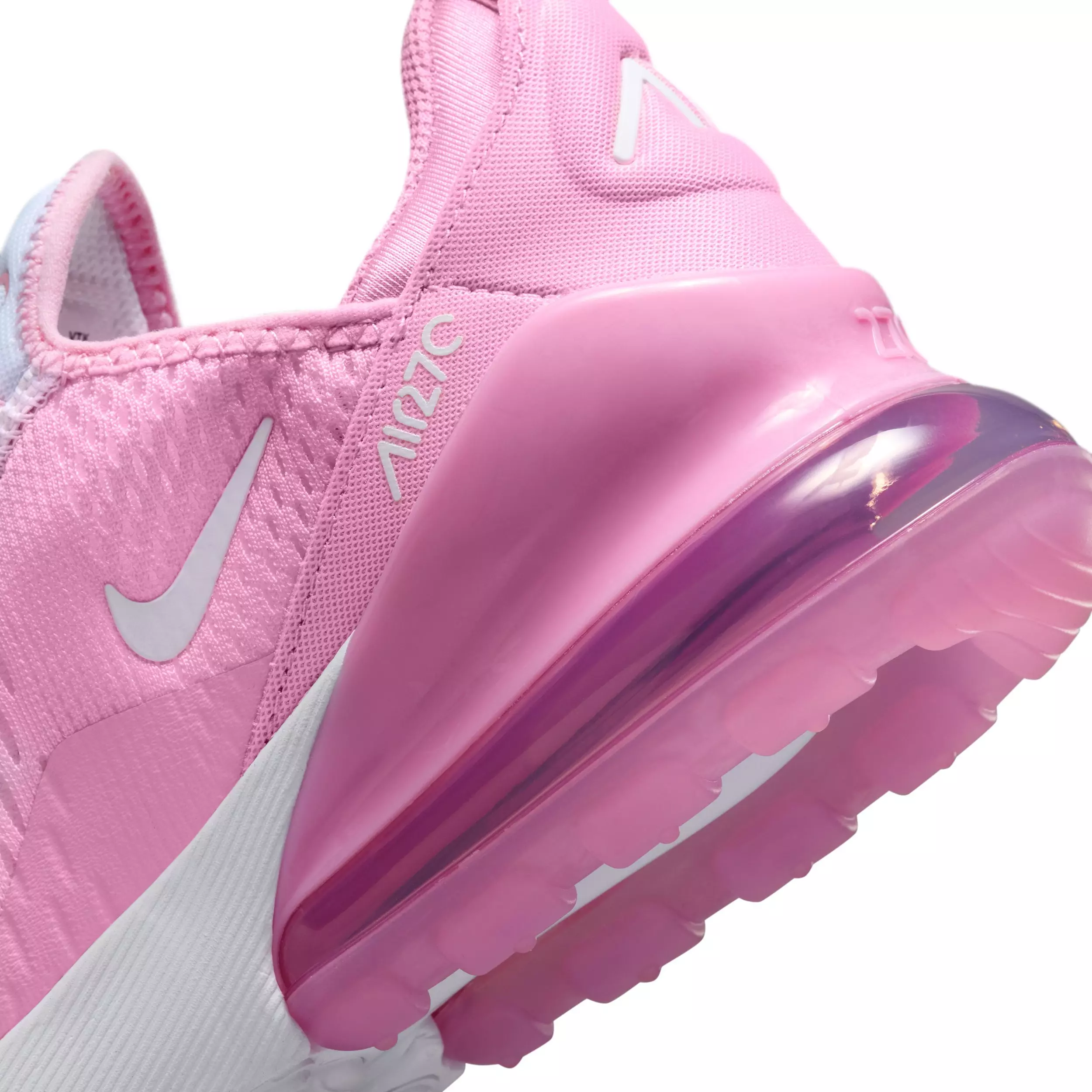 Nike Air Max 270 "Pink Rise/White" Grade School Girls' Shoe - PINK/WHITE