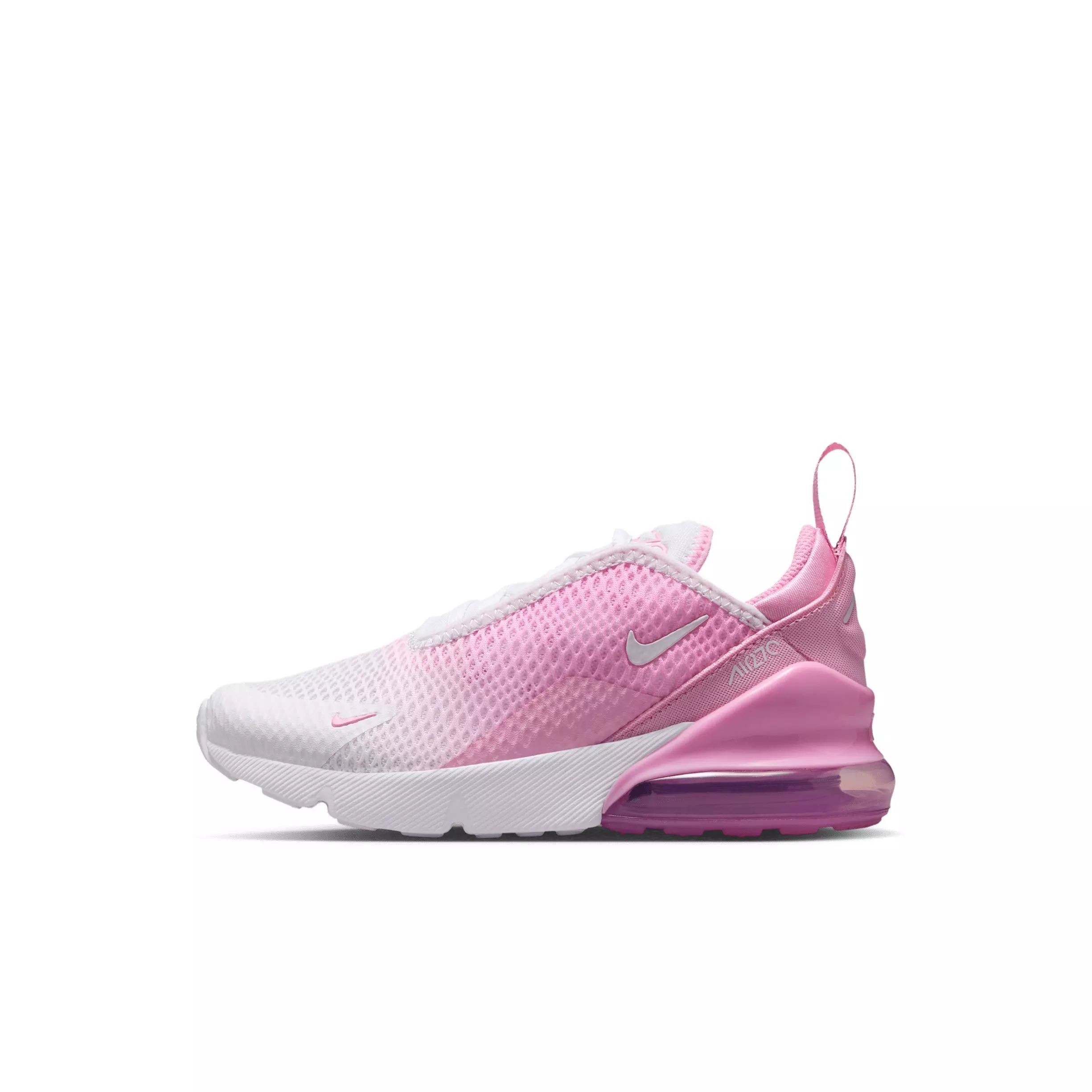 Nike Air Max 270 "Pink Rise/White" Preschool Girls' Shoe - PINK/WHITE