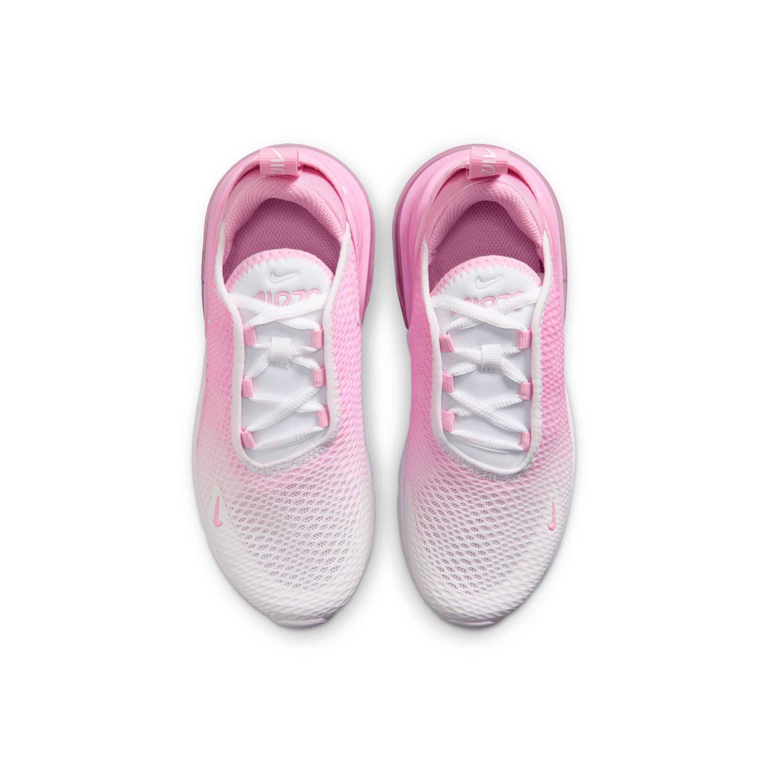Nike Air Max 270 "Pink Rise/White" Preschool Girls' Shoe - PINK/WHITE Thumbnail View 4