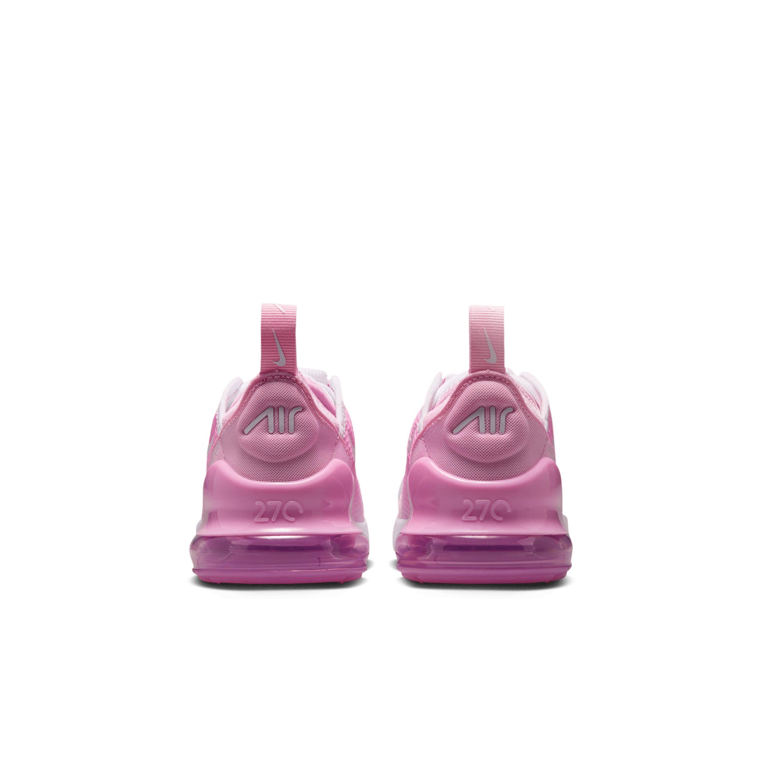 Nike Air Max 270 "Pink Rise/White" Preschool Girls' Shoe - PINK/WHITE Thumbnail View 5