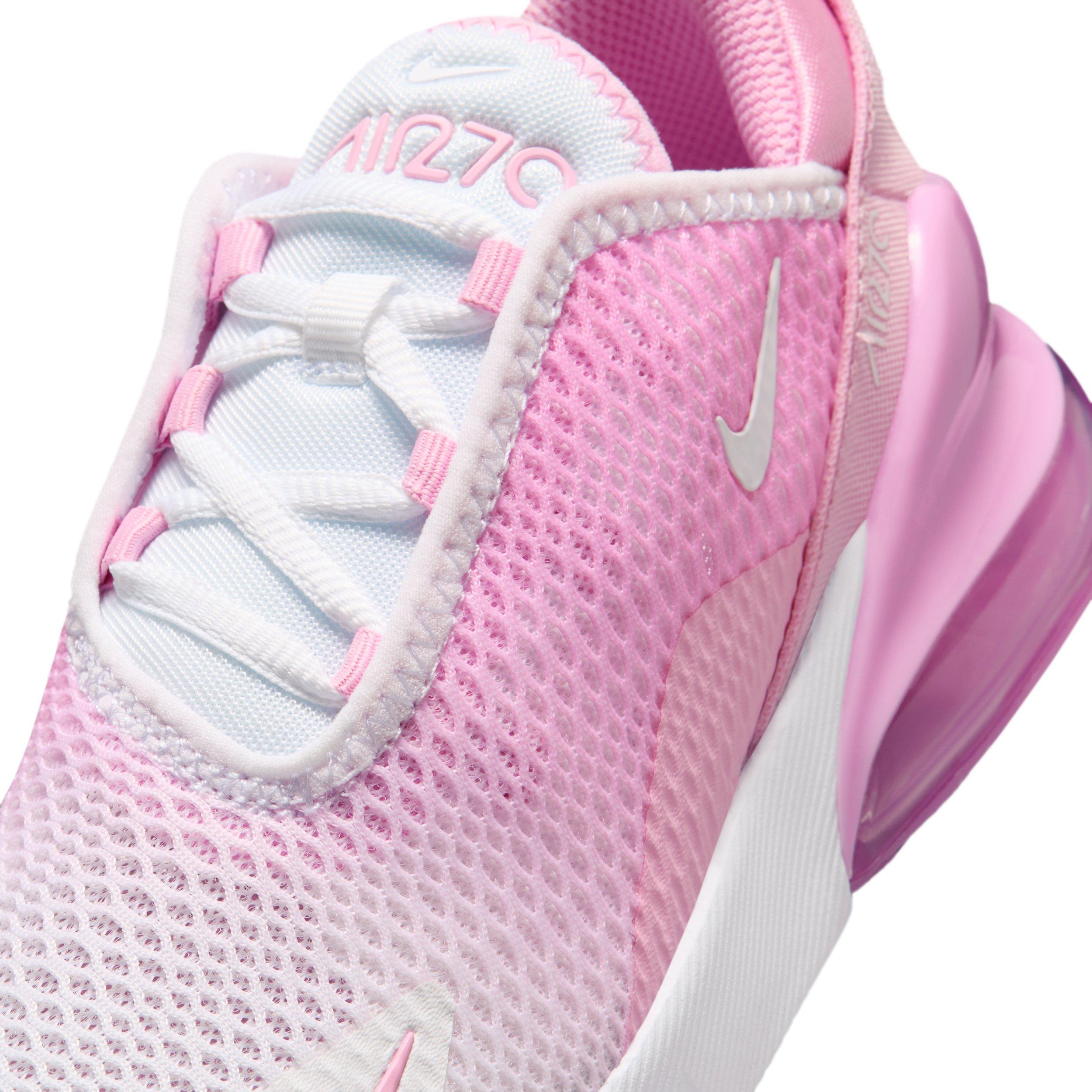 Nike Air Max 270 "Pink Rise/White" Preschool Girls' Shoe - PINK/WHITE Thumbnail View 7