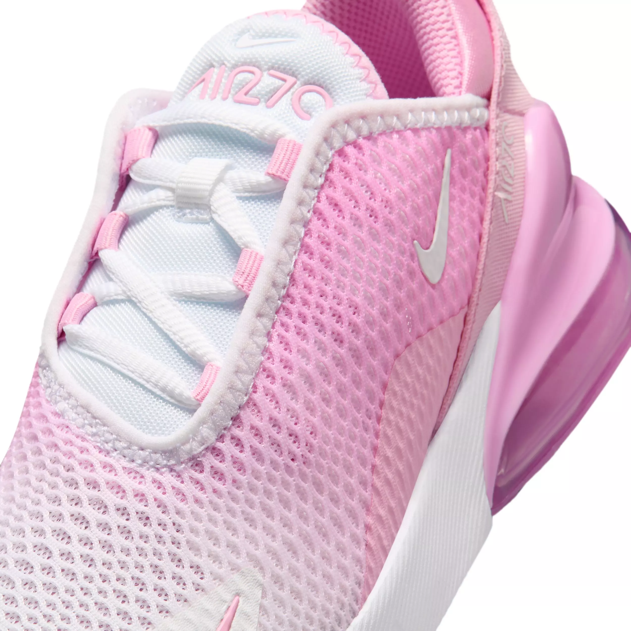 Nike Air Max 270 "Pink Rise/White" Preschool Girls' Shoe - PINK/WHITE